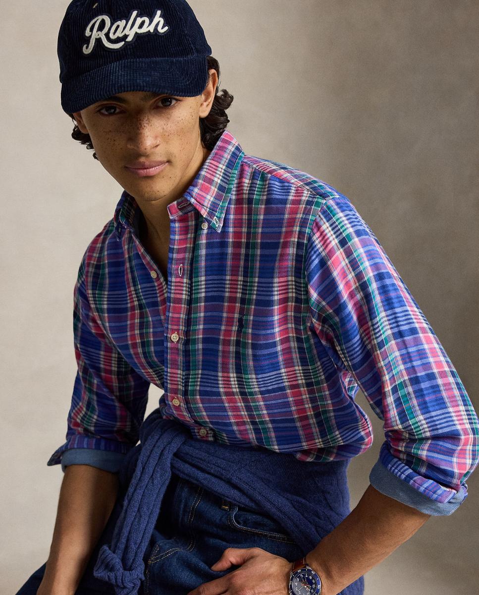 Camisa de Dupla Face aos Quadrados Multicolor-4