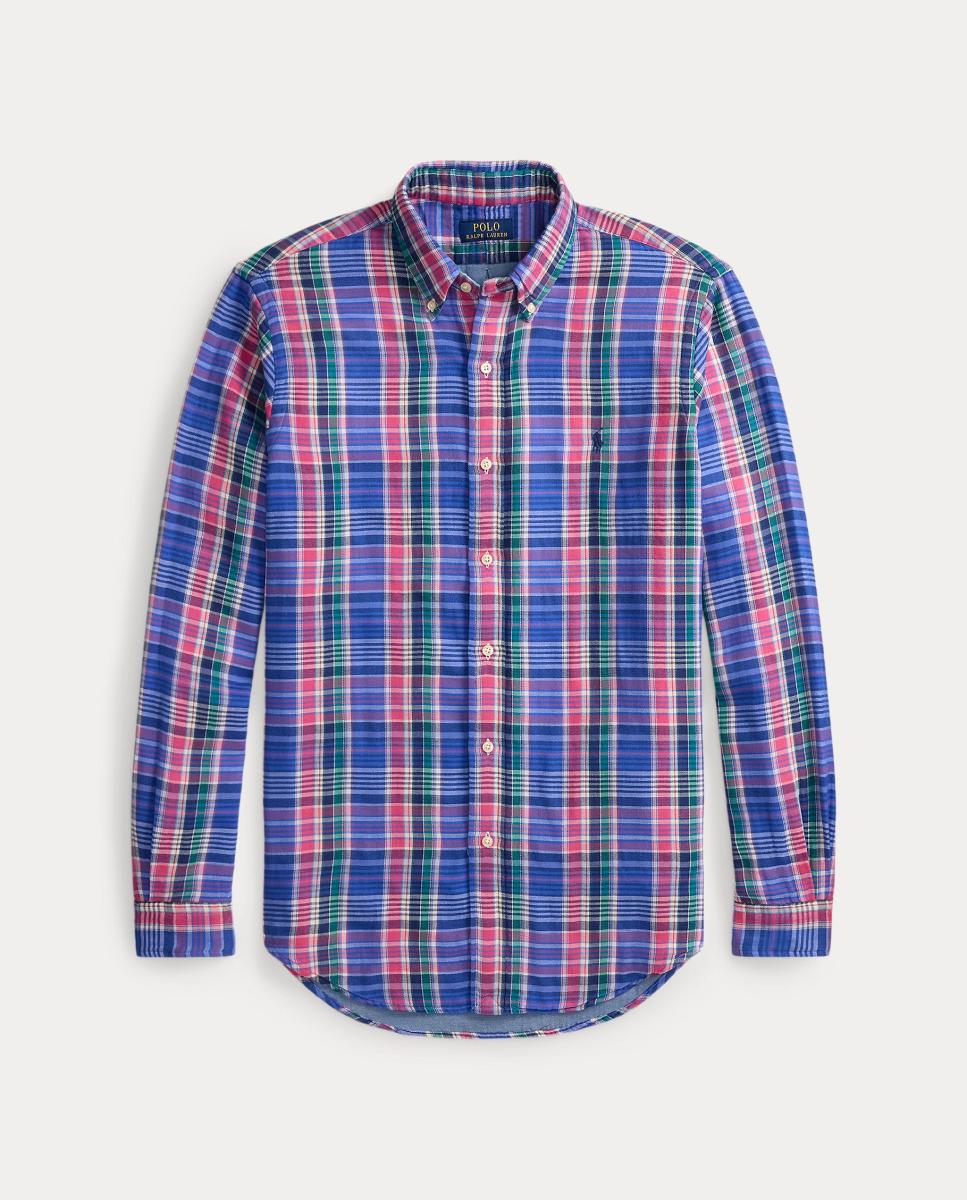 Camisa de Dupla Face aos Quadrados Multicolor-5