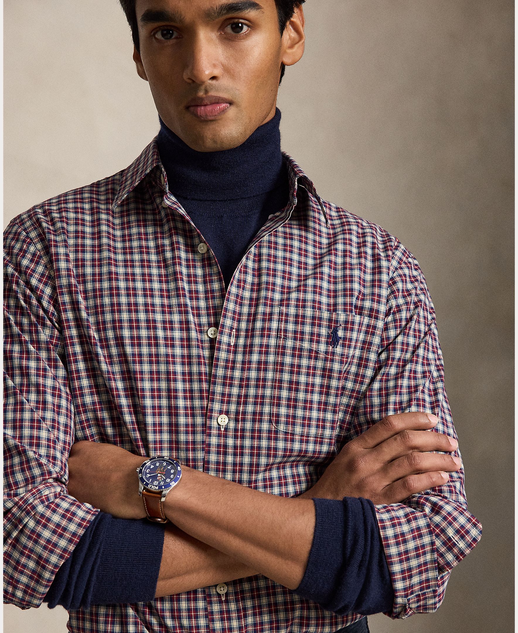 Camisa Regular Fit de Popelina Multicolor-4