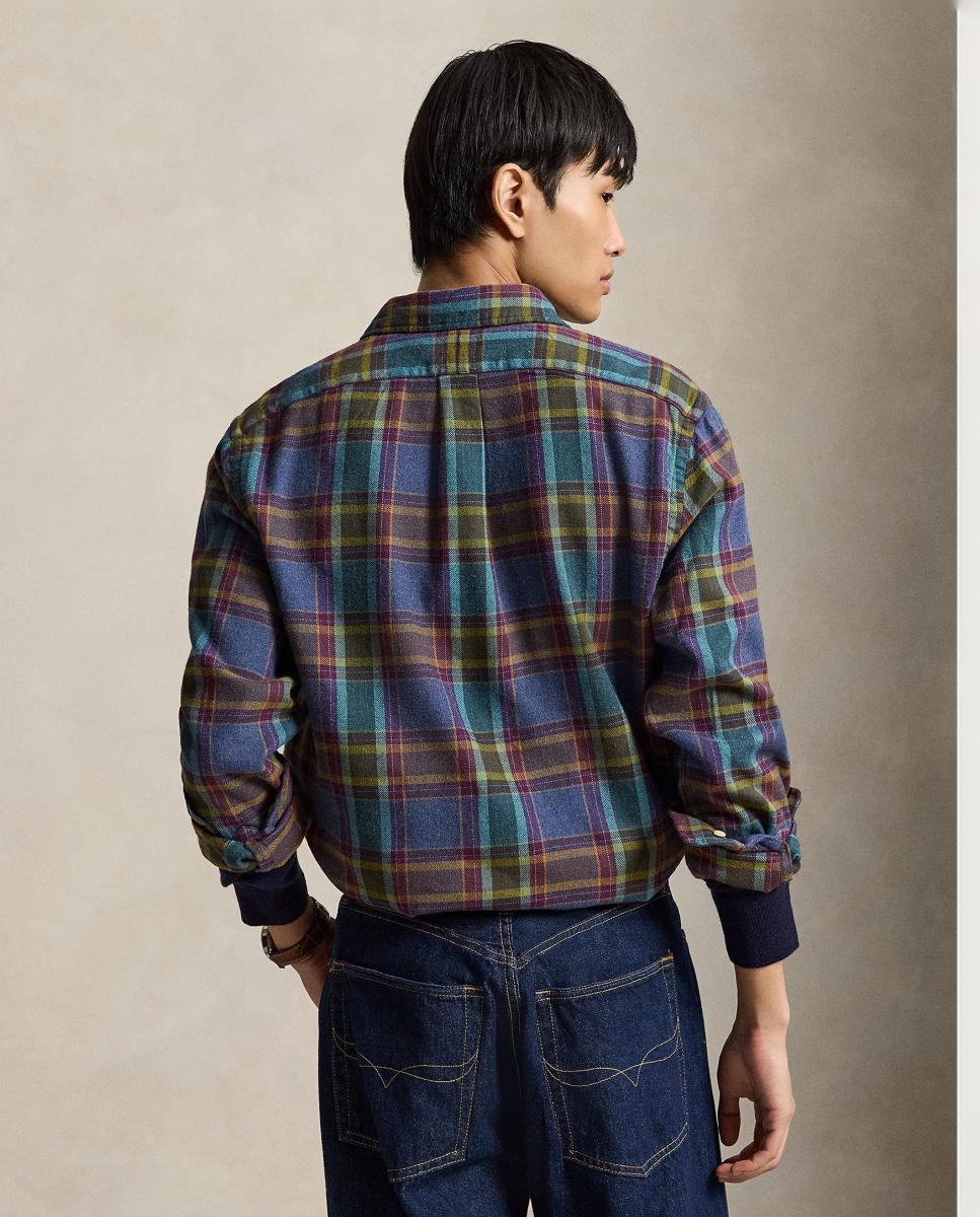 Camisa de hombre de franela con cuadros Custom Fit - Polo Ralph Lauren - Multicolor Multicolor-3