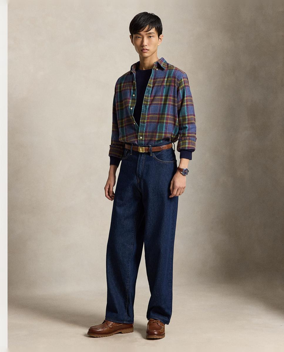 Camisa de hombre de franela con cuadros Custom Fit - Polo Ralph Lauren - Multicolor Multicolor-6