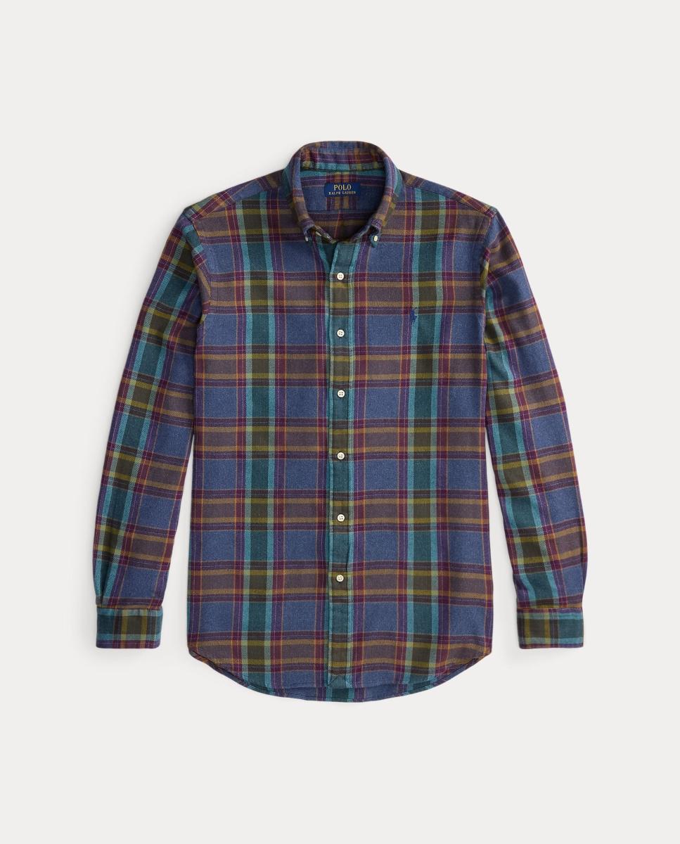 Camisa de hombre de franela con cuadros Custom Fit - Polo Ralph Lauren - Multicolor Multicolor-5