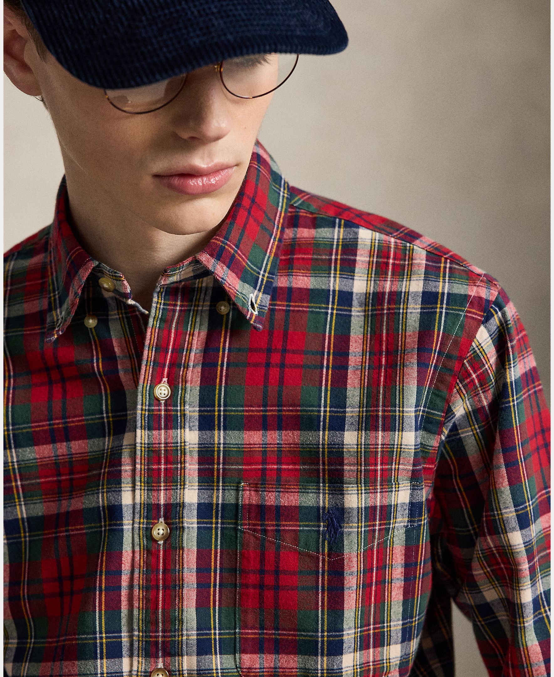 Imagen 3 de Camisa de hombre Oxford Custom Fit - Polo Ralph Lauren - Granate Granate