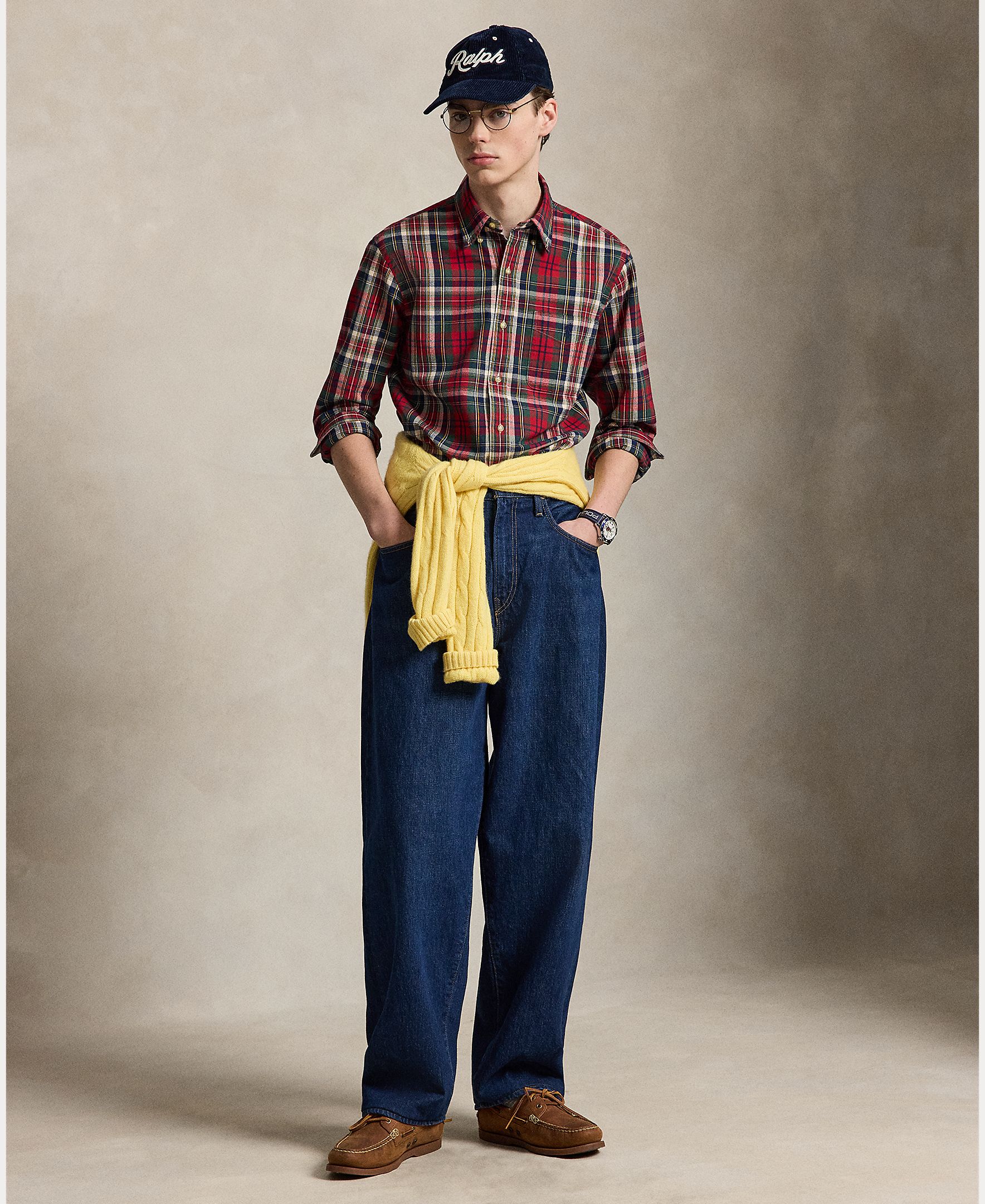 Imagen 5 de Camisa de hombre Oxford Custom Fit - Polo Ralph Lauren - Granate Granate