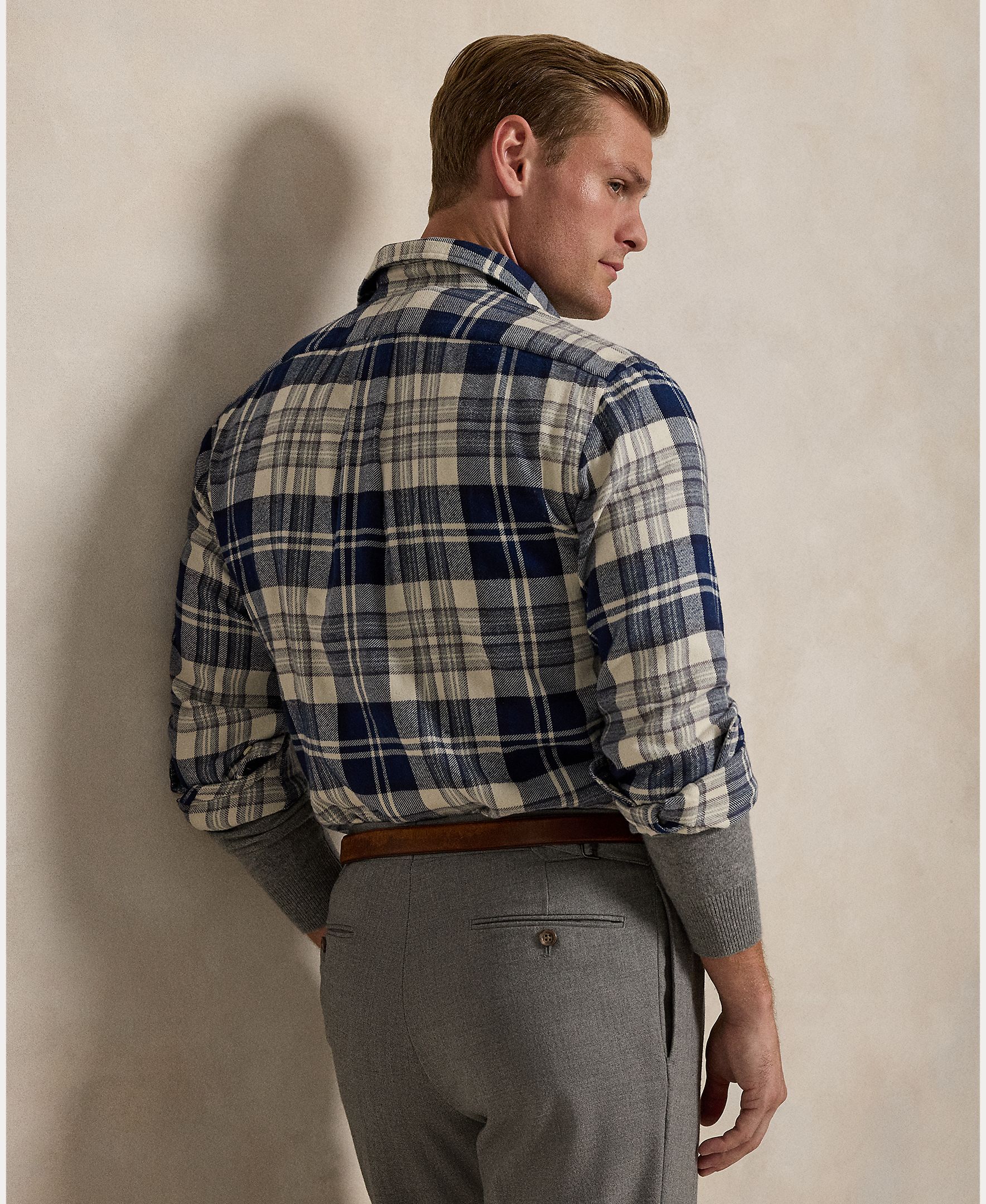 Camisa de Flanela Custom Fit Multicolor-3