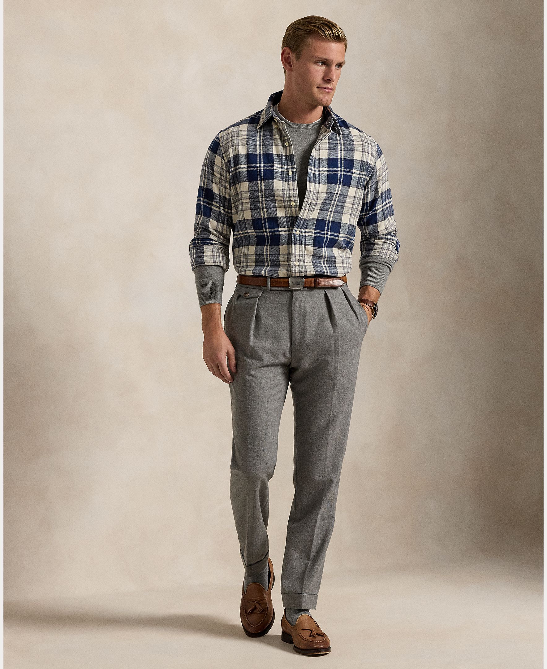 Camisa de Flanela Custom Fit Multicolor-6