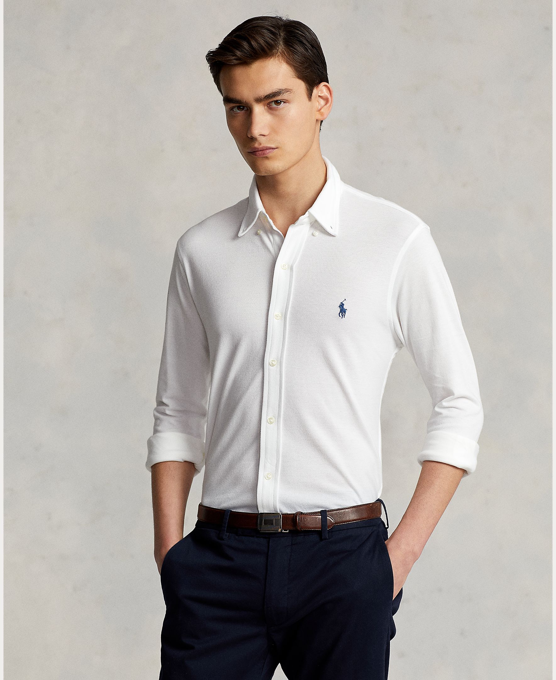 Camisa Piqué Regular Fit Branco-1