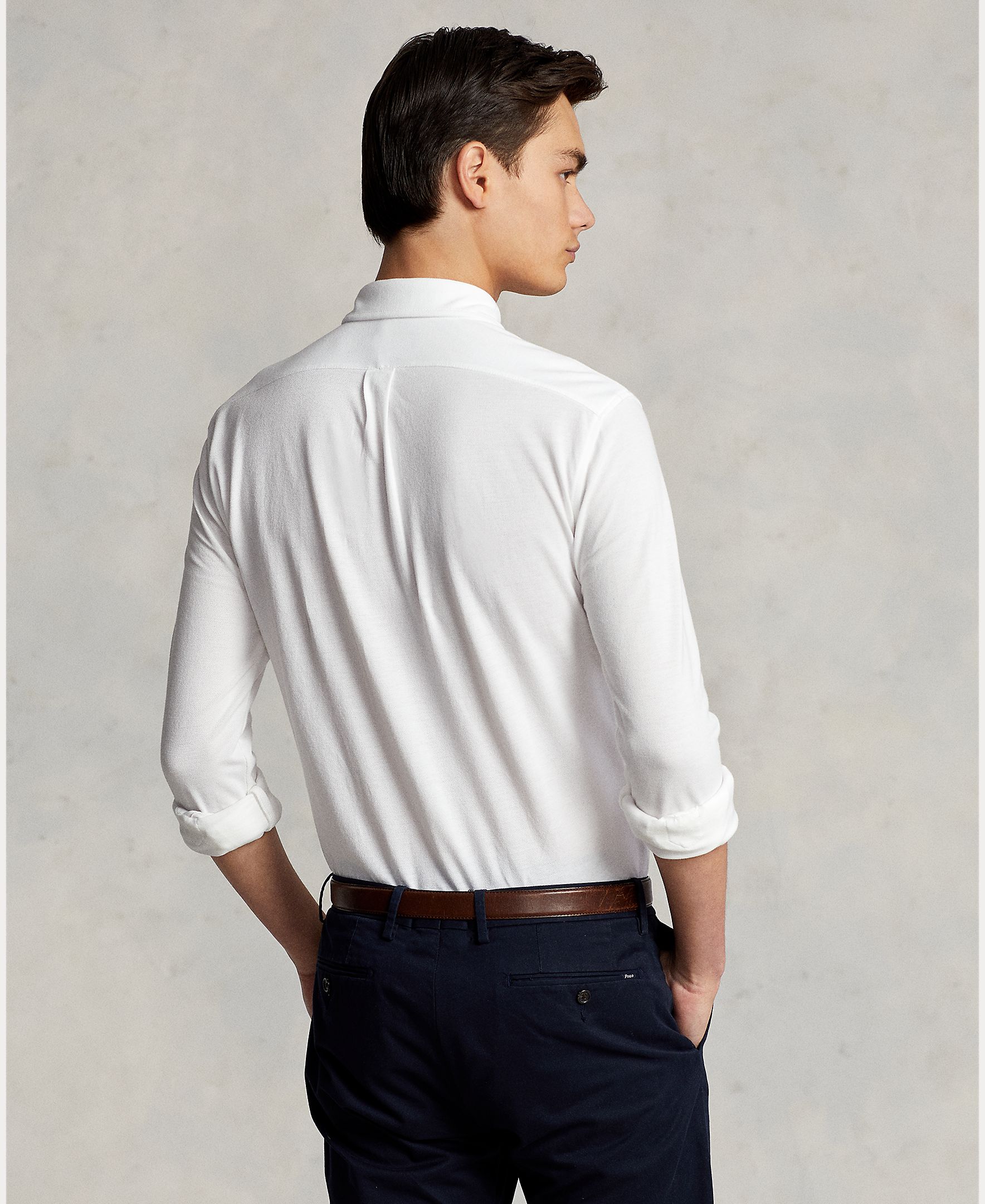 Camisa Piqué Regular Fit Branco-3