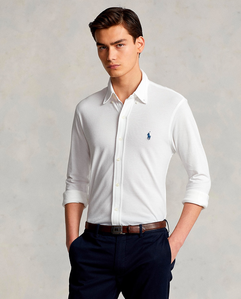 Camisa Piqué Regular Fit Branco-6