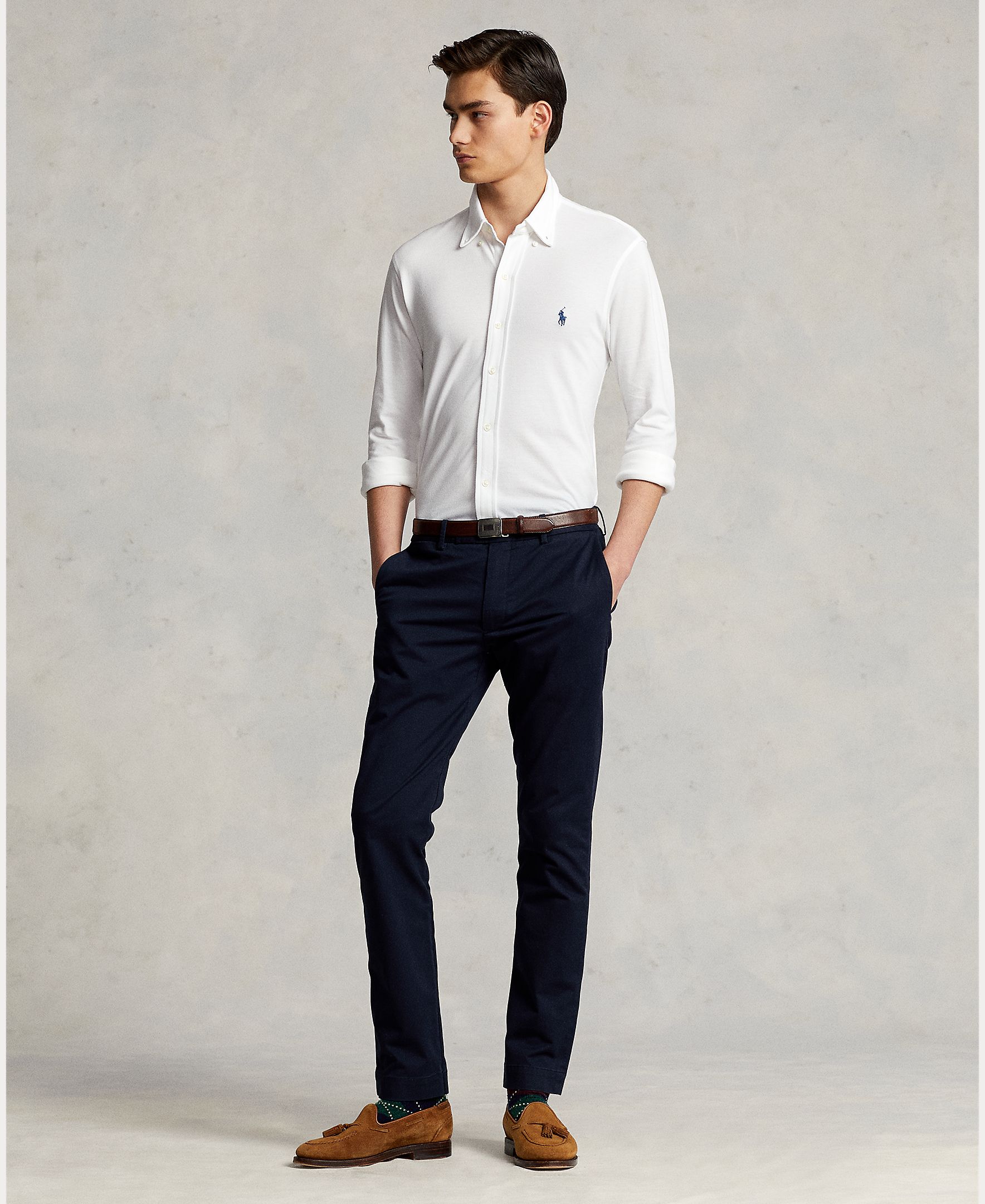 Camisa Piqué Regular Fit Branco-8