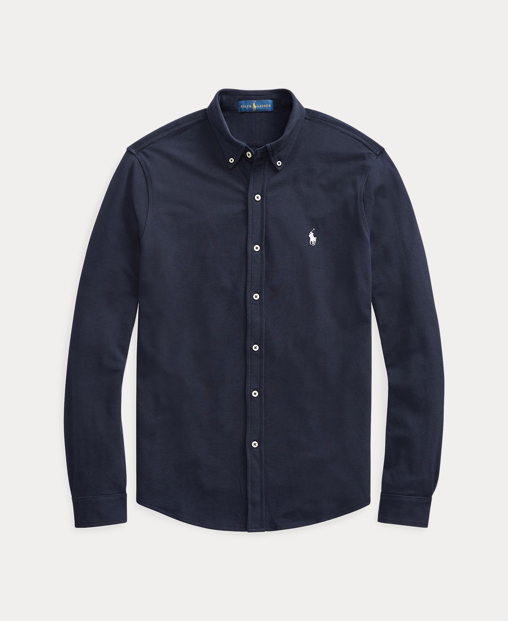 Camisa Piqué Regular Fit Azul-marinho-8