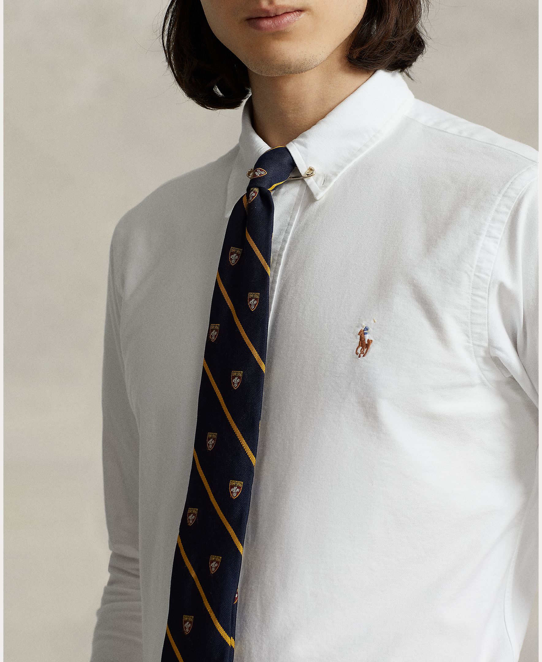 Camisa Oxford Regular Fit Branco-4