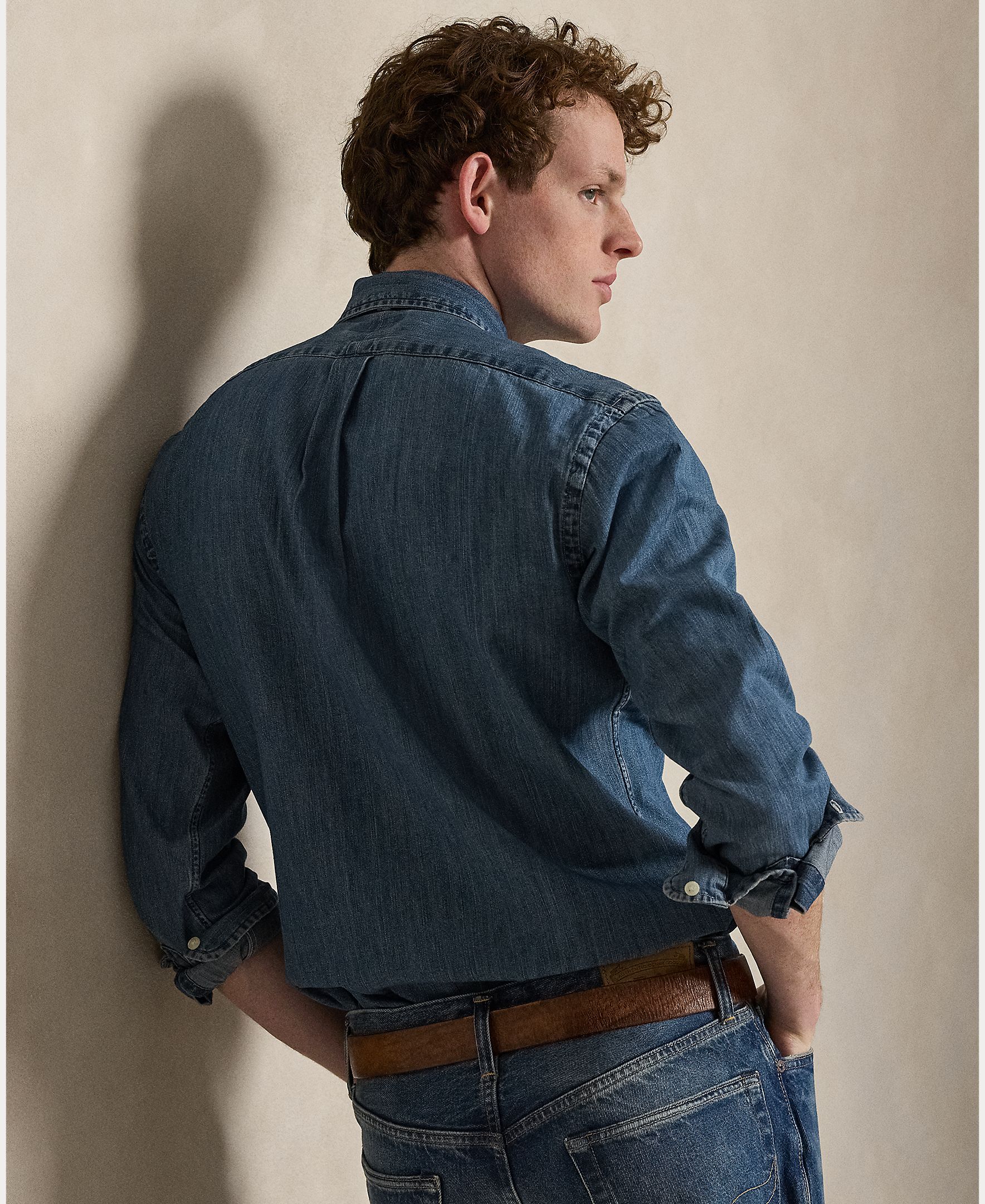 Camisa Custom Fit de Ganga Azul-índigo-3