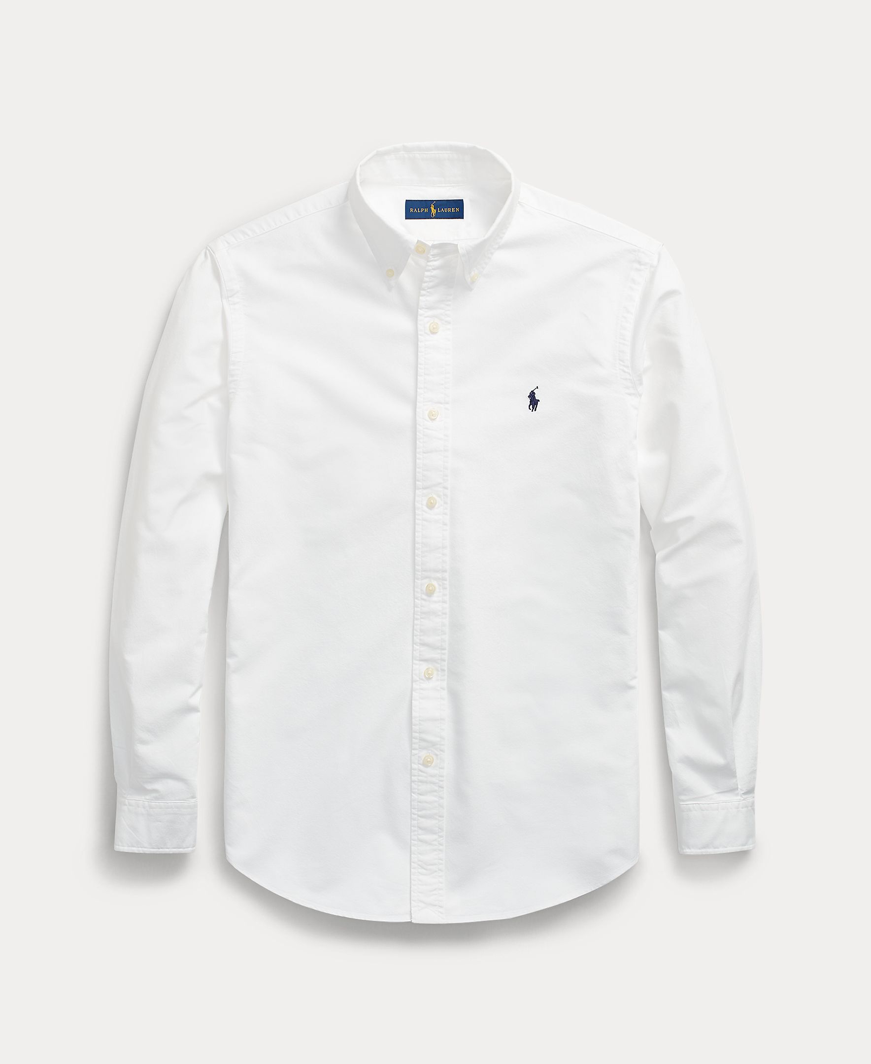 Camisa de hombre oxford teñida en prenda Blanco/Azul marino - Polo Ralph Lauren - Blanco Blanco-8