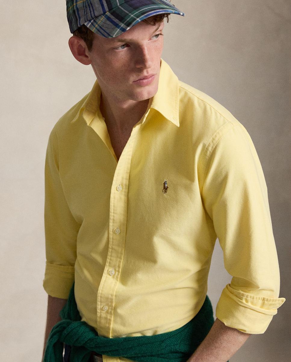 Camisa de hombre oxford Nutmeg Brwn - Polo Ralph Lauren - Amarillo Amarillo-4