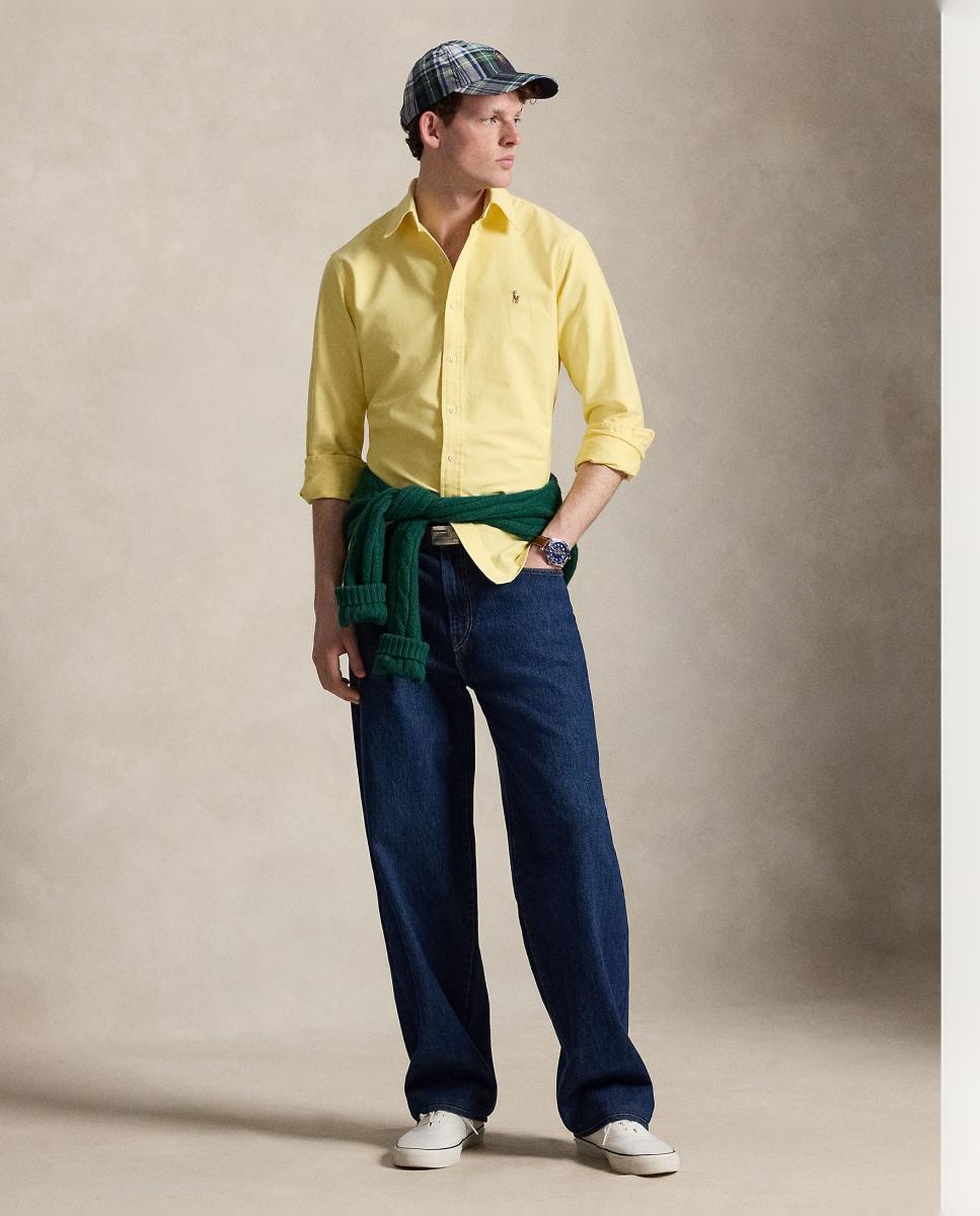 Camisa de hombre oxford Nutmeg Brwn - Polo Ralph Lauren - Amarillo Amarillo-7