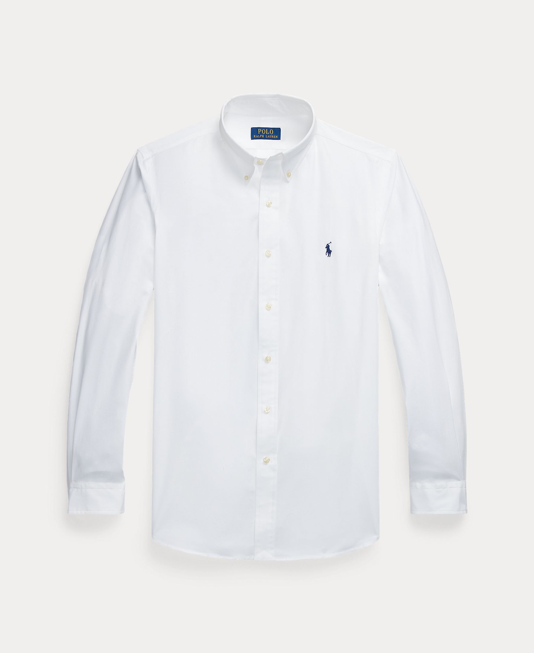 Camisa de popelina elástica de hombre Azul cabana - Polo Ralph Lauren - Blanco Blanco-7