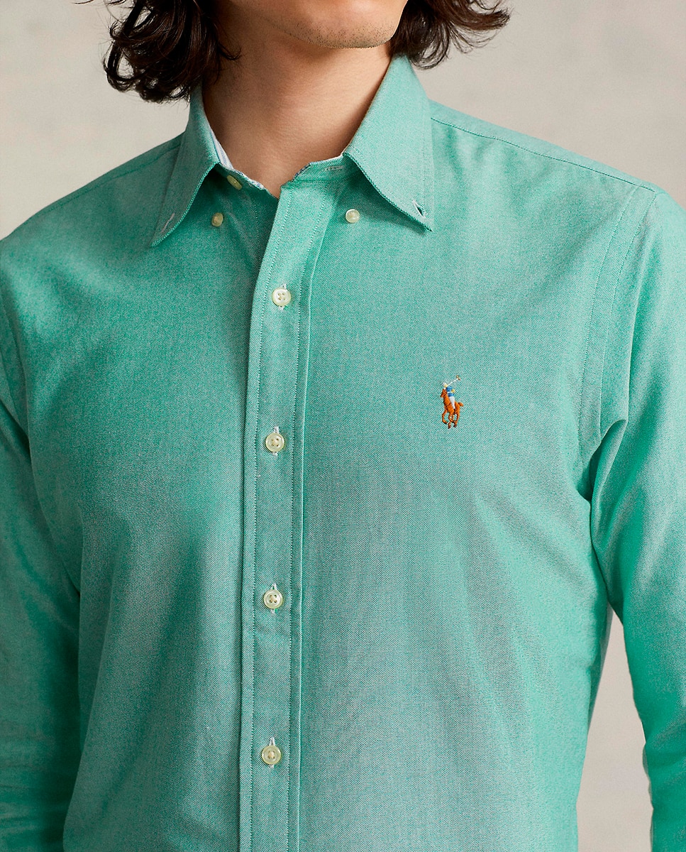 Camisa Oxford Regular fit Verde-menta-4