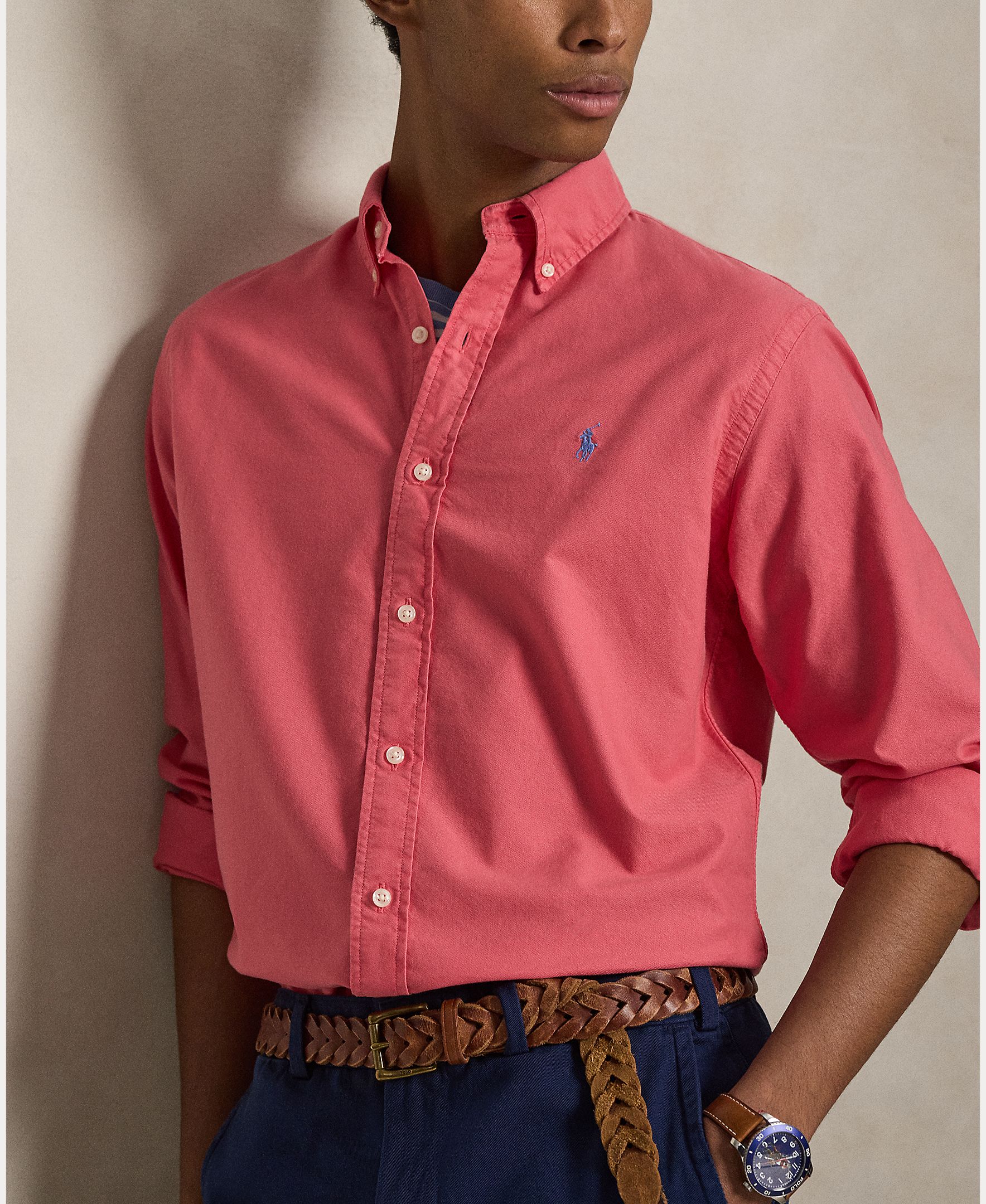 Camisa Oxford de Algodão Custom Fit Terra-3
