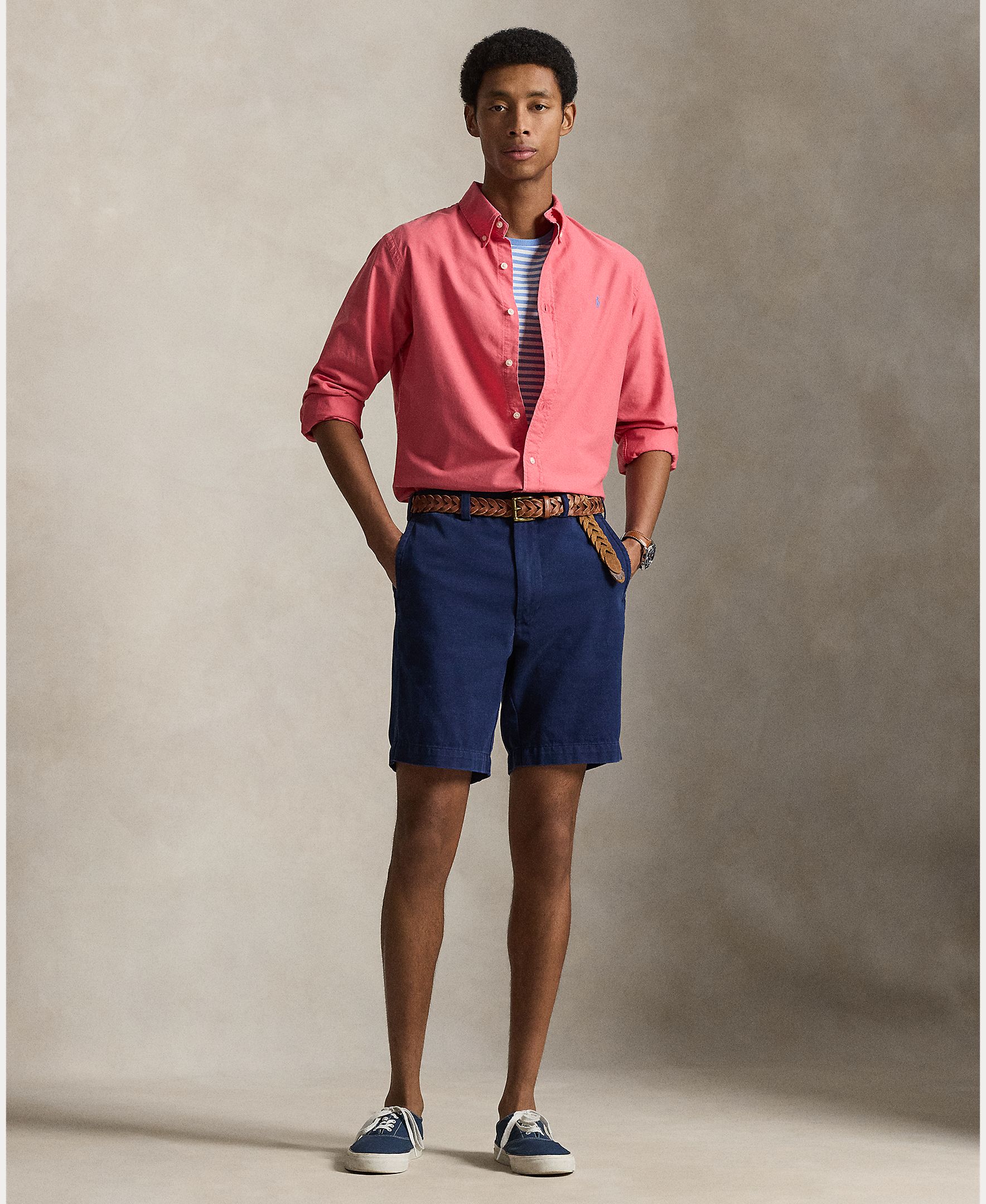 Camisa Oxford de Algodão Custom Fit Terra-5