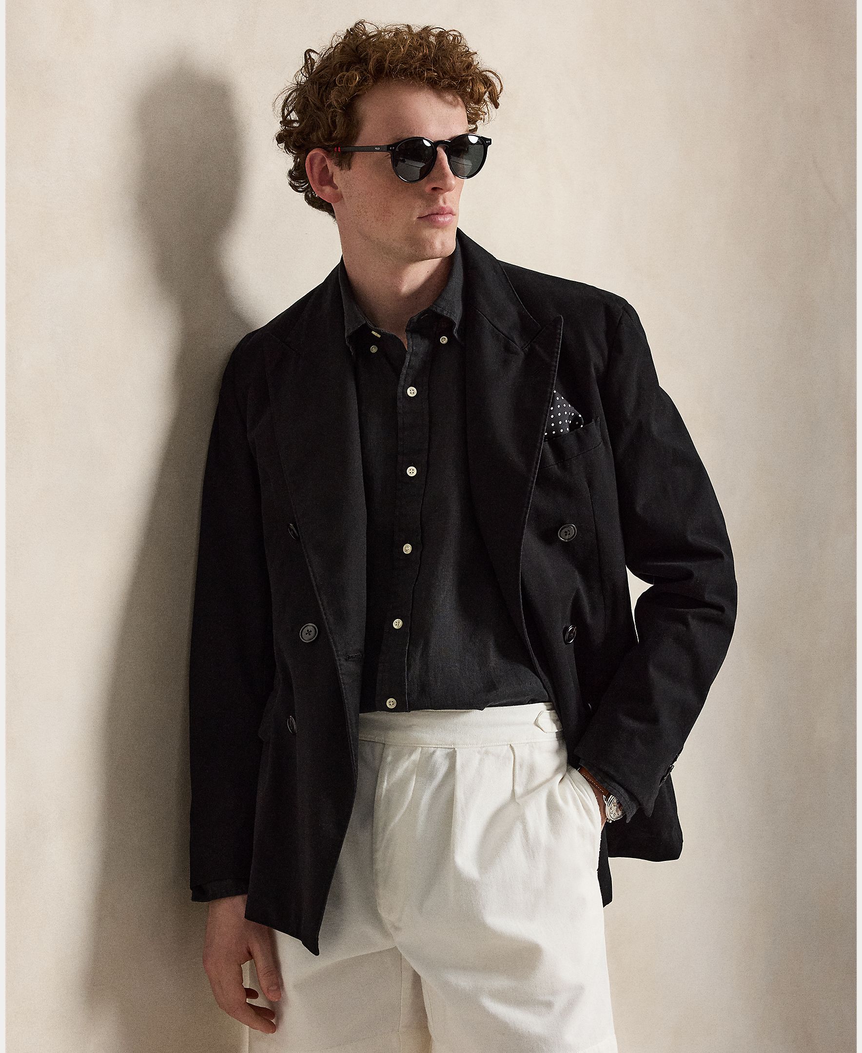 Camisa de Linho Classic Fit Preto-5