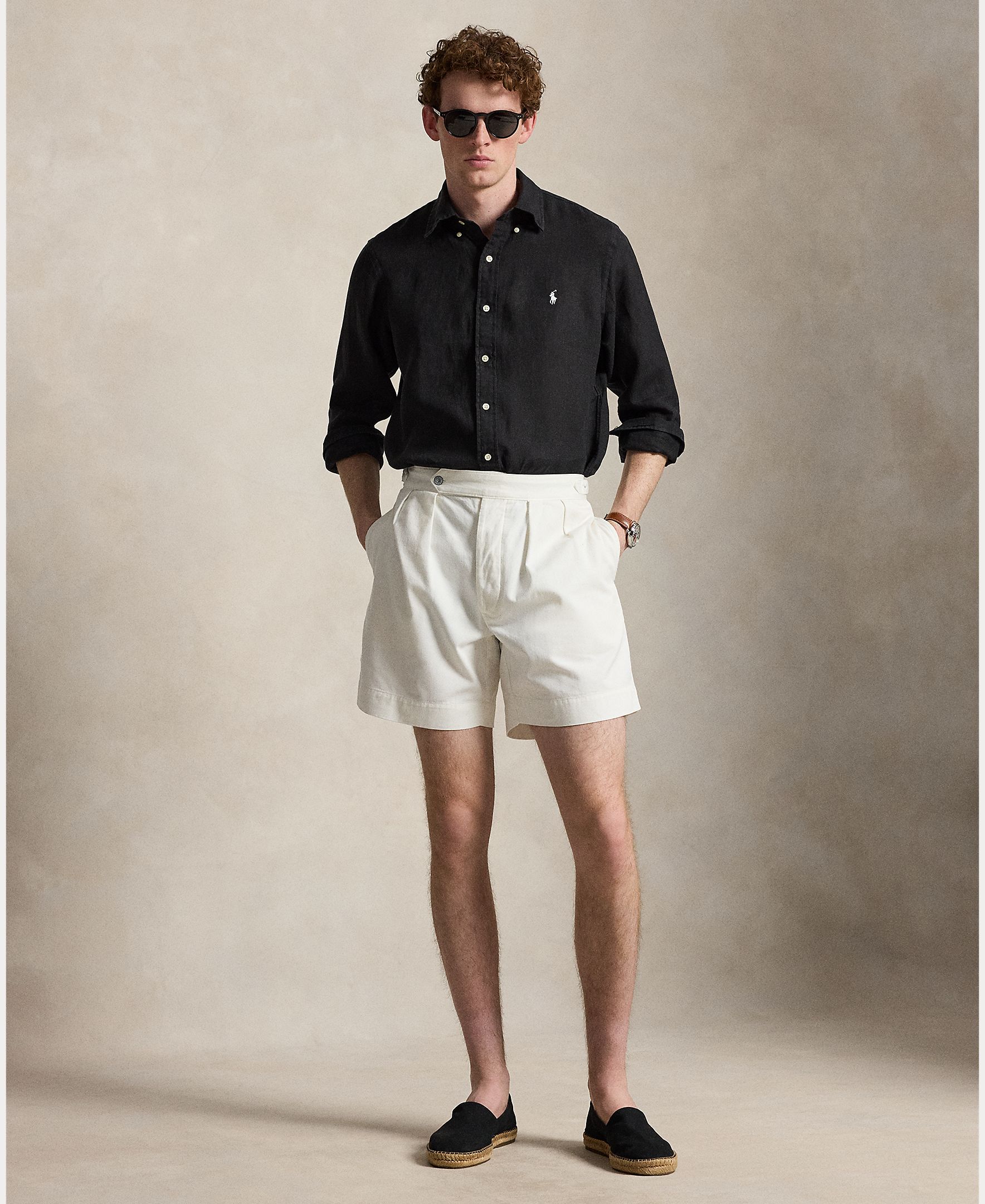 Camisa de Linho Classic Fit Preto-7