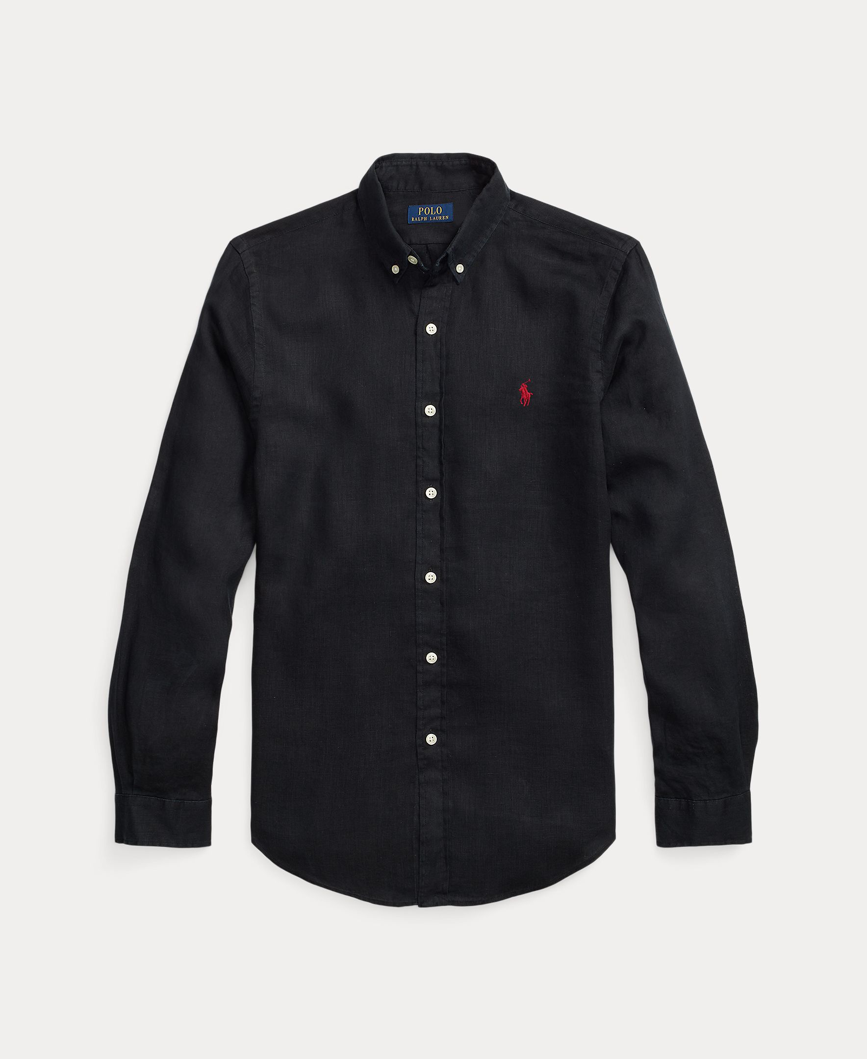 Camisa de Linho Classic Fit Preto-6