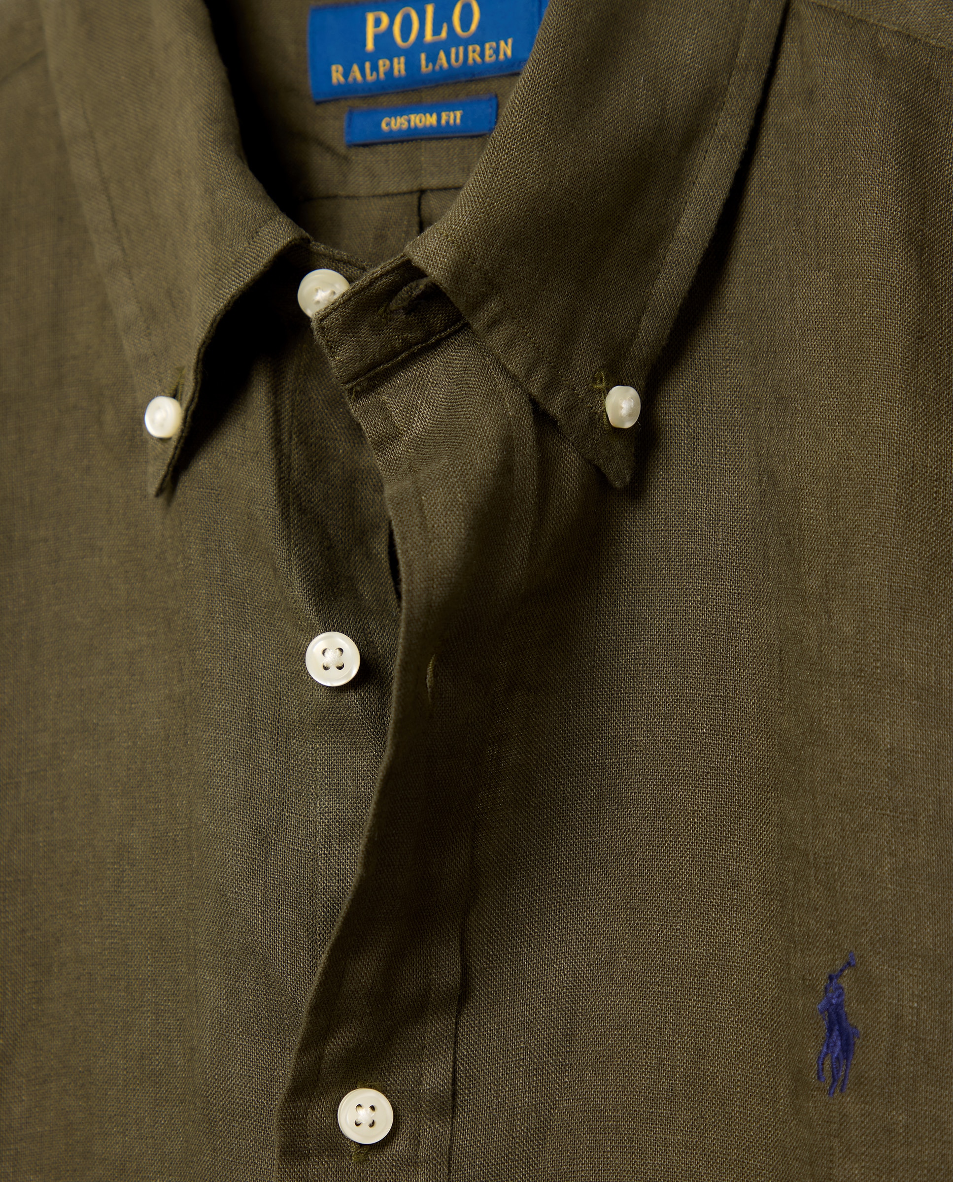 Camisa de Linho Classic Fit Verde Amazonas-7