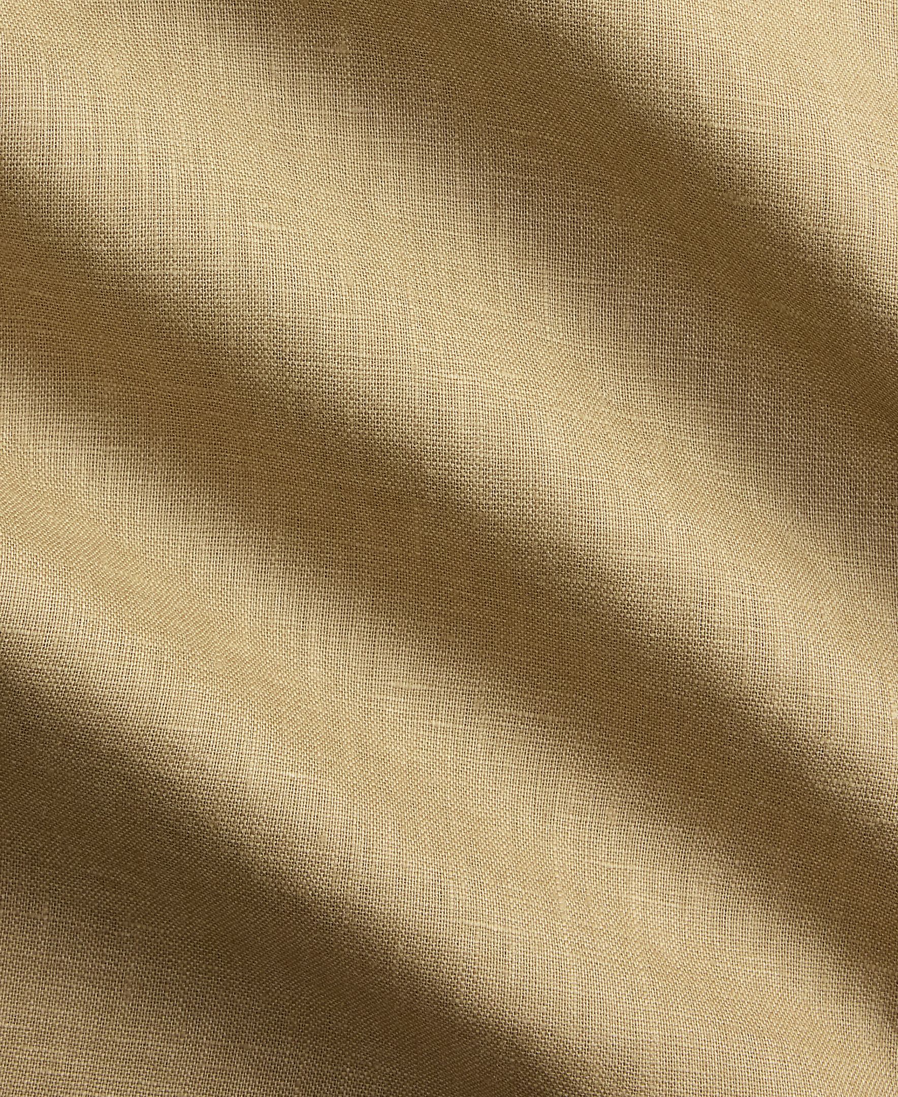 Camisa de Linho Classic Fit Castanho-5