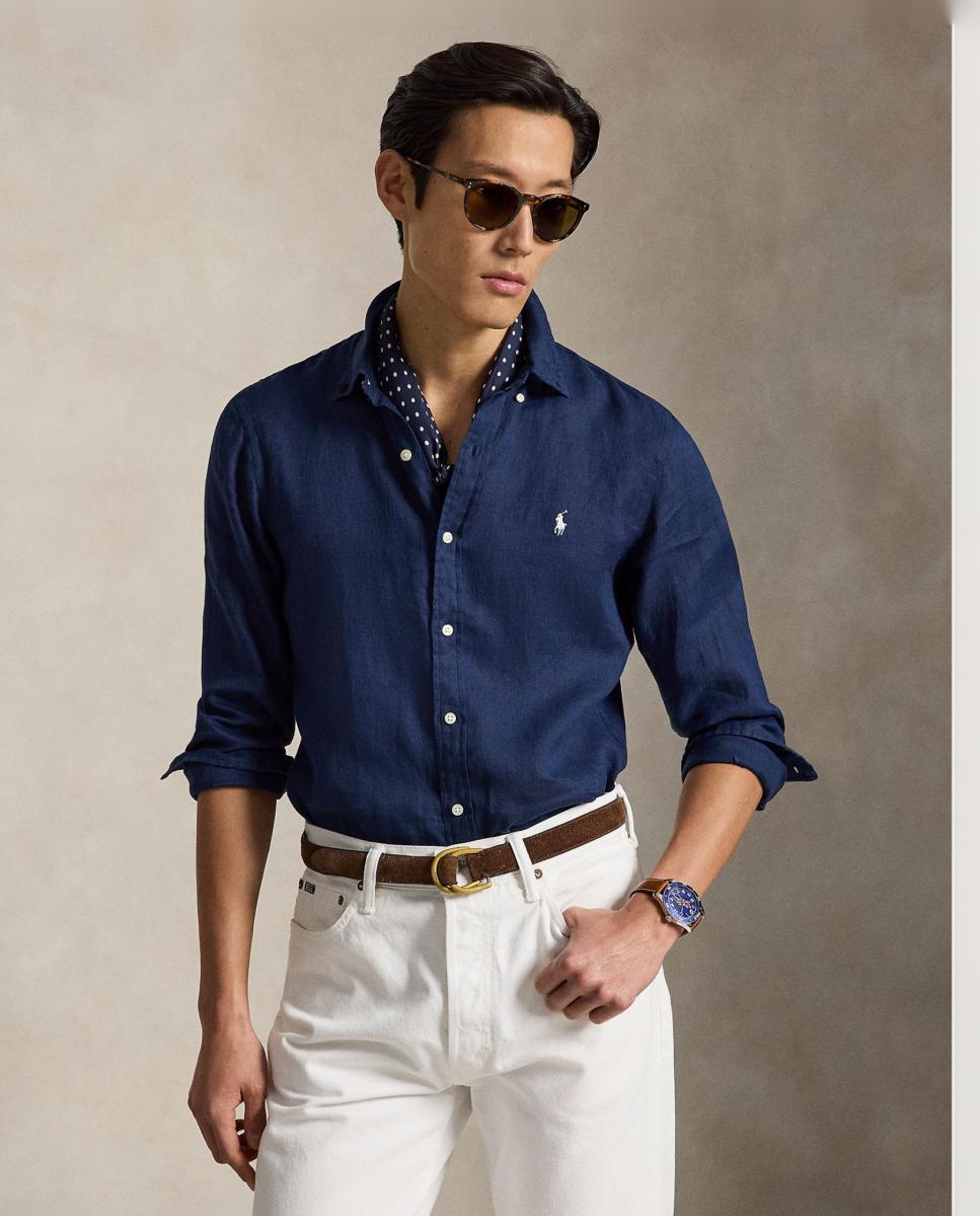 Imagem 0 de Camisa Slim Fit de Linho