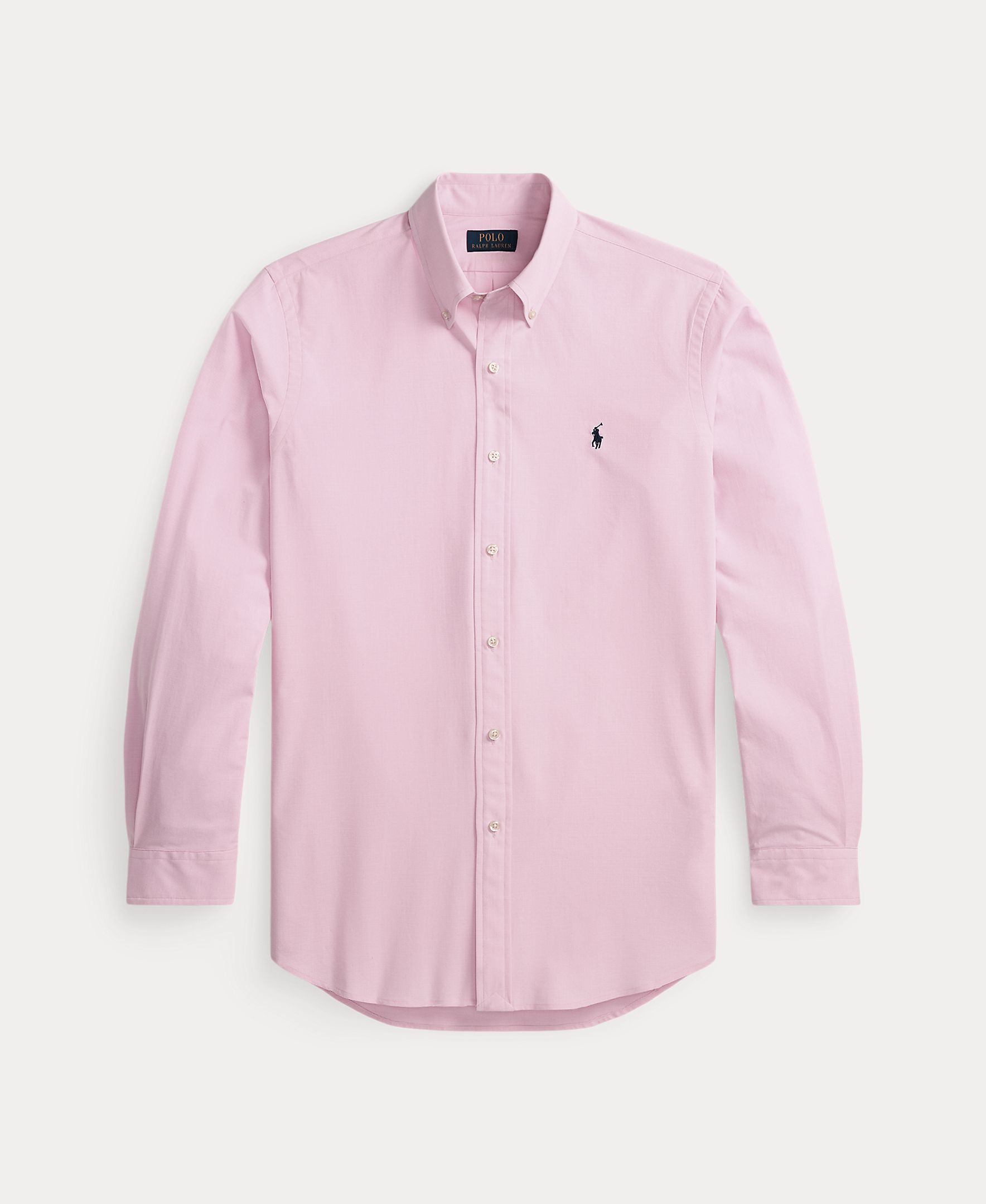 Camisa Custom Fit de Popelina Rosa-claro-6