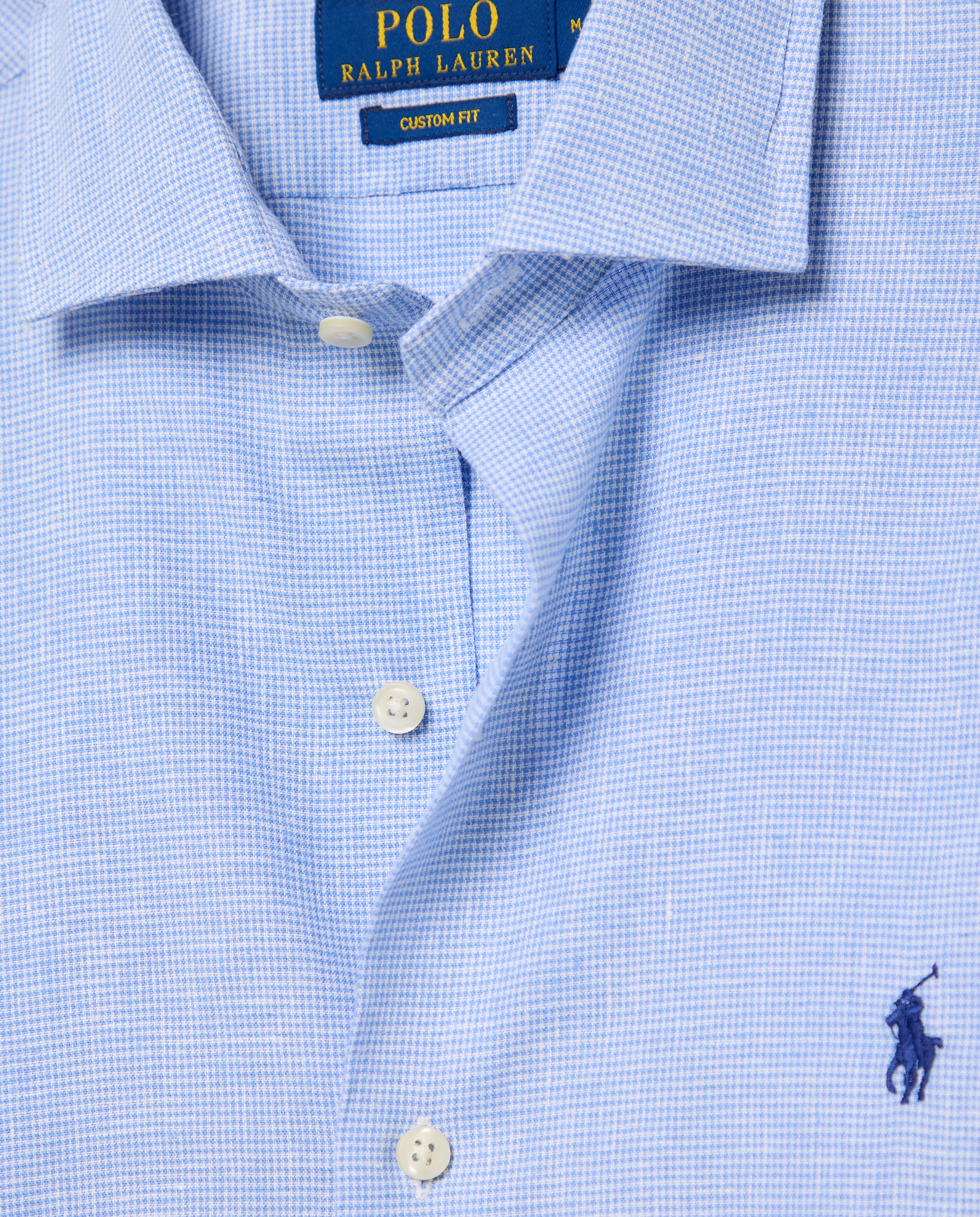 Camisa Slim Fit de Linho Azul-acinzentado-5