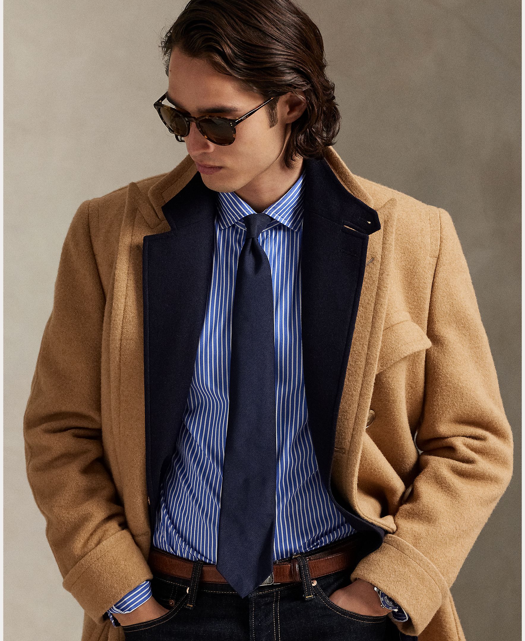 Camisa de Algodão Regular Fit Azul-6