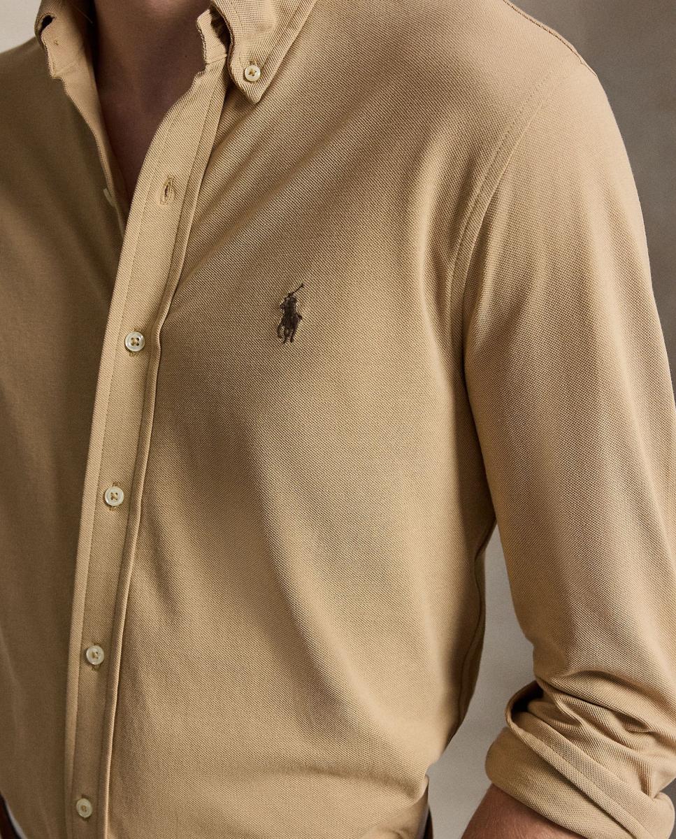 Camisa de hombre ultraligera Pebble Azul - Polo Ralph Lauren - Camel Camel-5