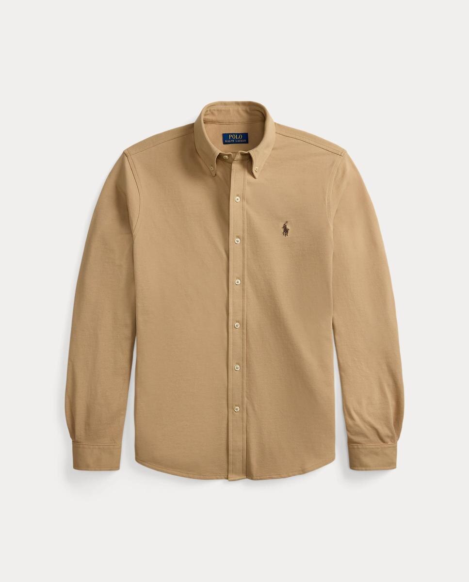 Camisa de hombre ultraligera Pebble Azul - Polo Ralph Lauren - Camel Camel-6