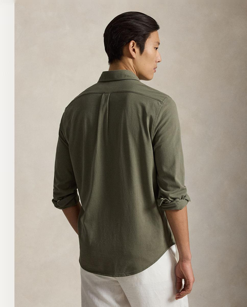 Camisa de hombre ultraligera Pebble Azul - Polo Ralph Lauren - Kaki Kaki-4