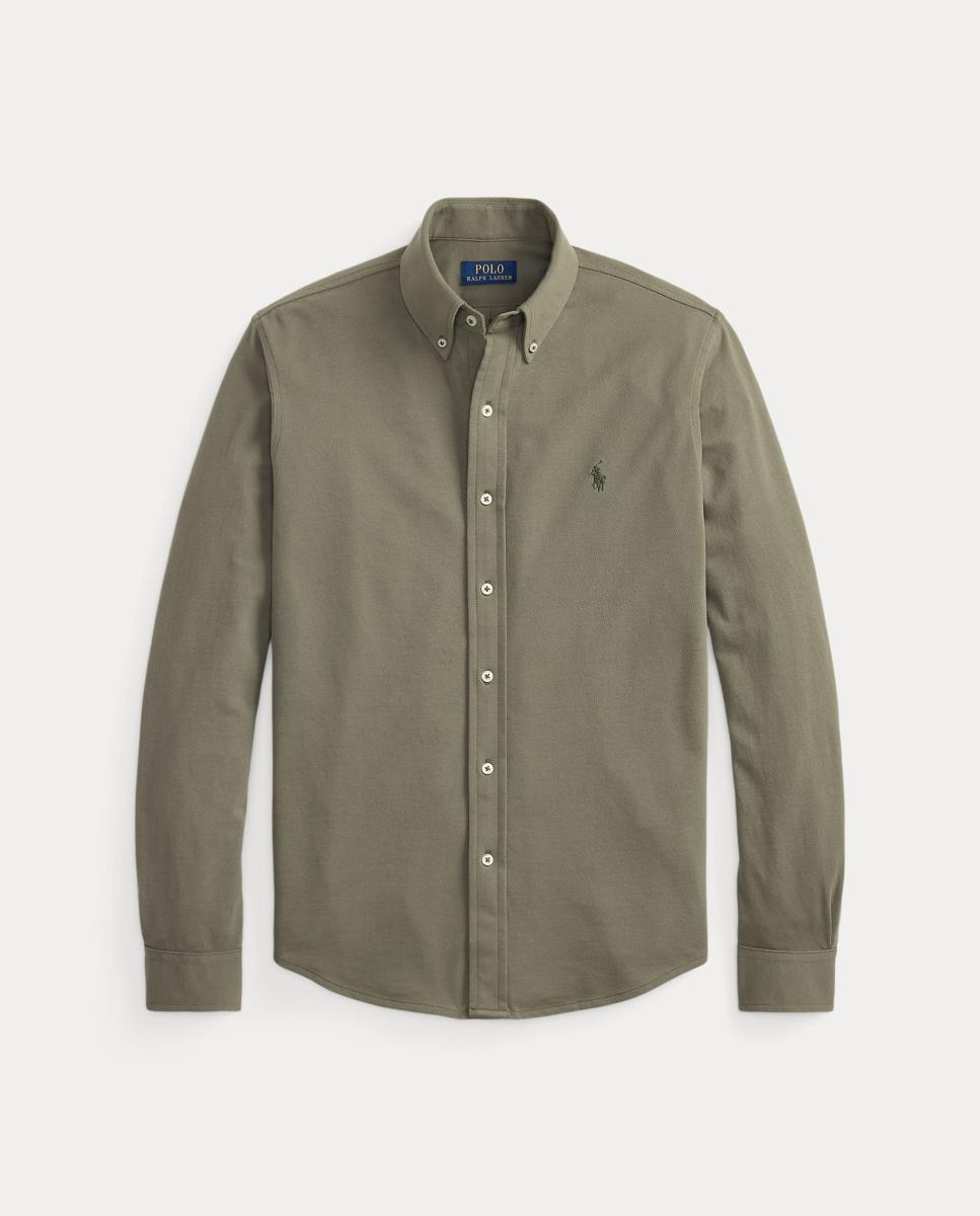 Camisa de hombre ultraligera Pebble Azul - Polo Ralph Lauren - Kaki Kaki-7