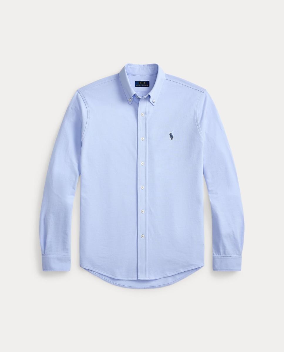 Camisa de hombre ultraligera Pebble Azul - Polo Ralph Lauren - Negro Azul pálido-7