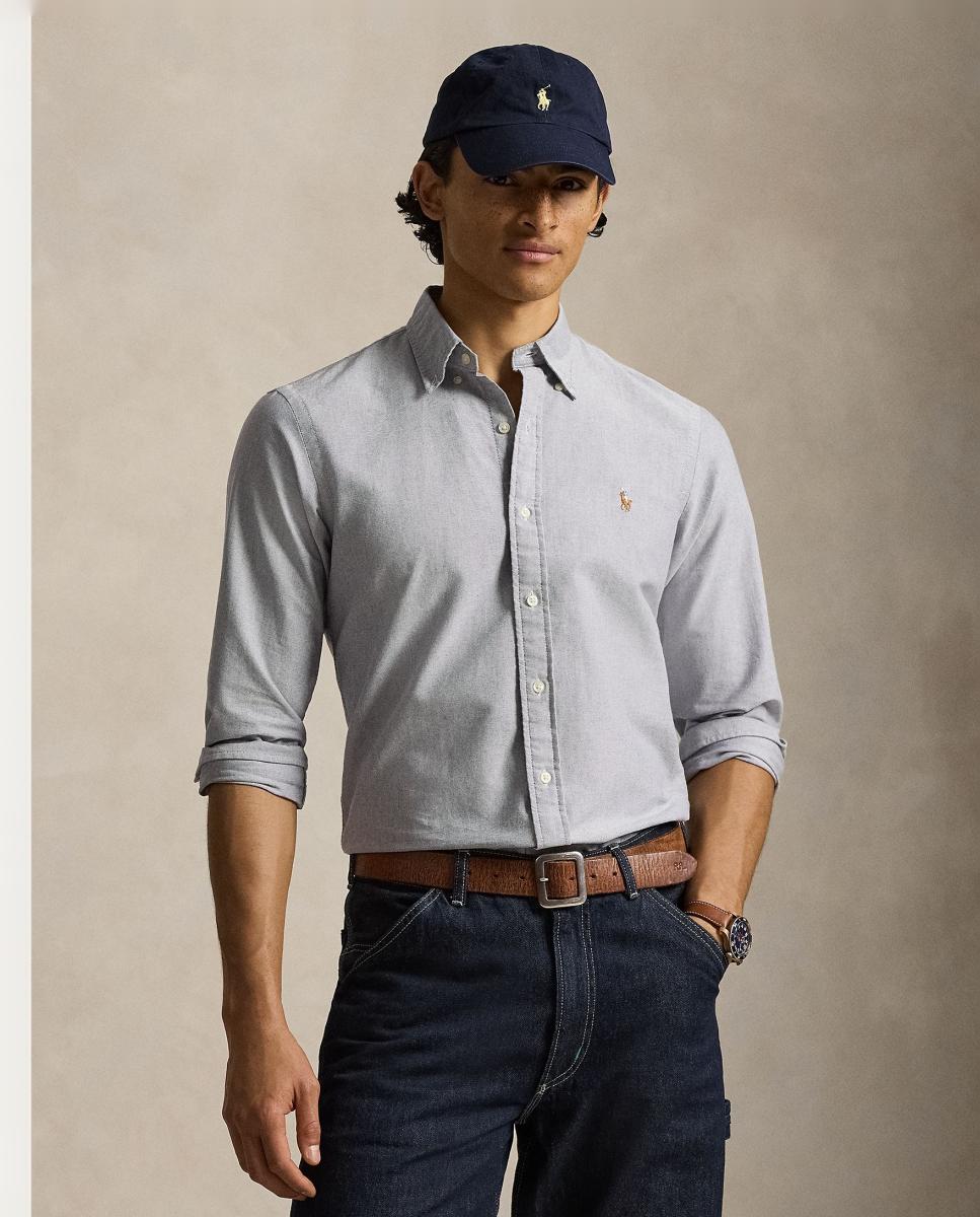 Camisa de hombre oxford Nutmeg Brwn - Polo Ralph Lauren - Azul marino Azul marino-1