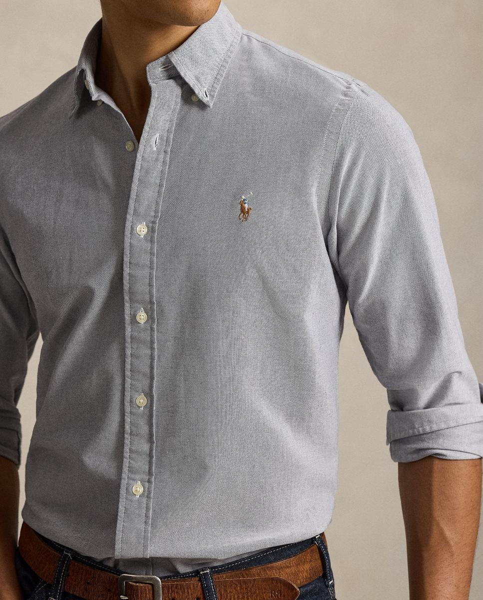 Camisa de hombre oxford Nutmeg Brwn - Polo Ralph Lauren - Azul marino Azul marino-4