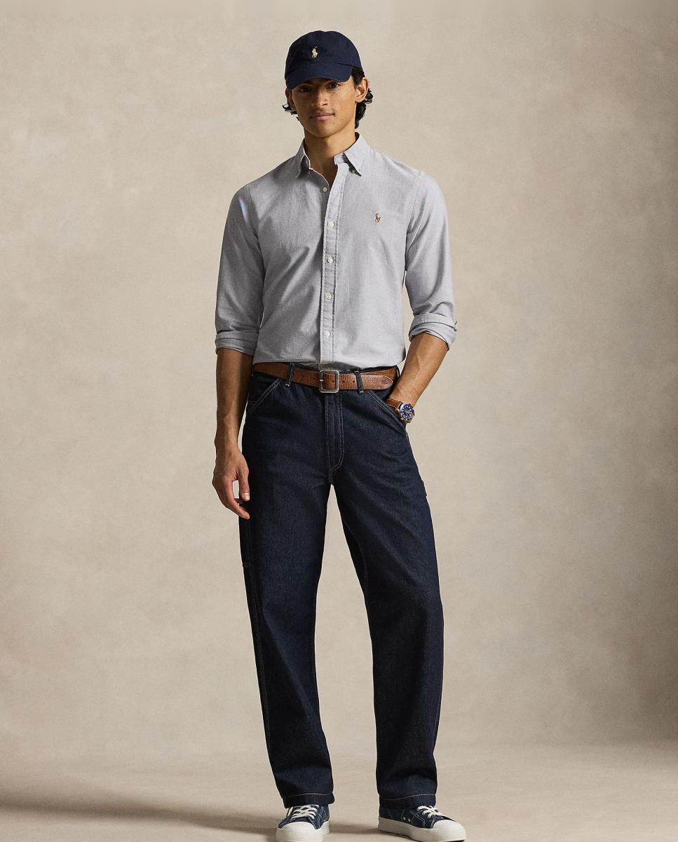 Camisa de hombre oxford Nutmeg Brwn - Polo Ralph Lauren - Azul marino Azul marino-6