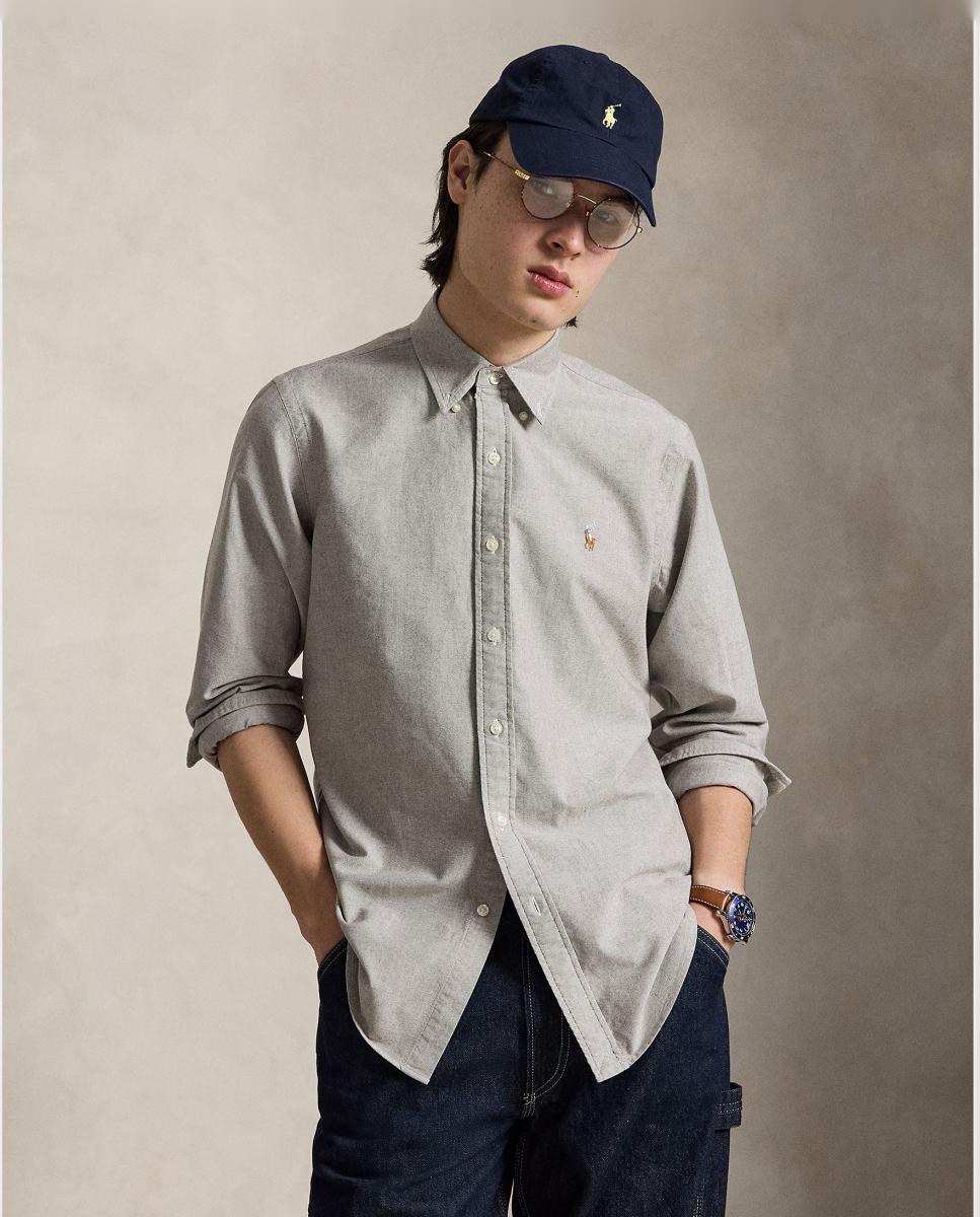 Camisa de hombre oxford Nutmeg Brwn - Polo Ralph Lauren - Marrón claro Marrón claro-1