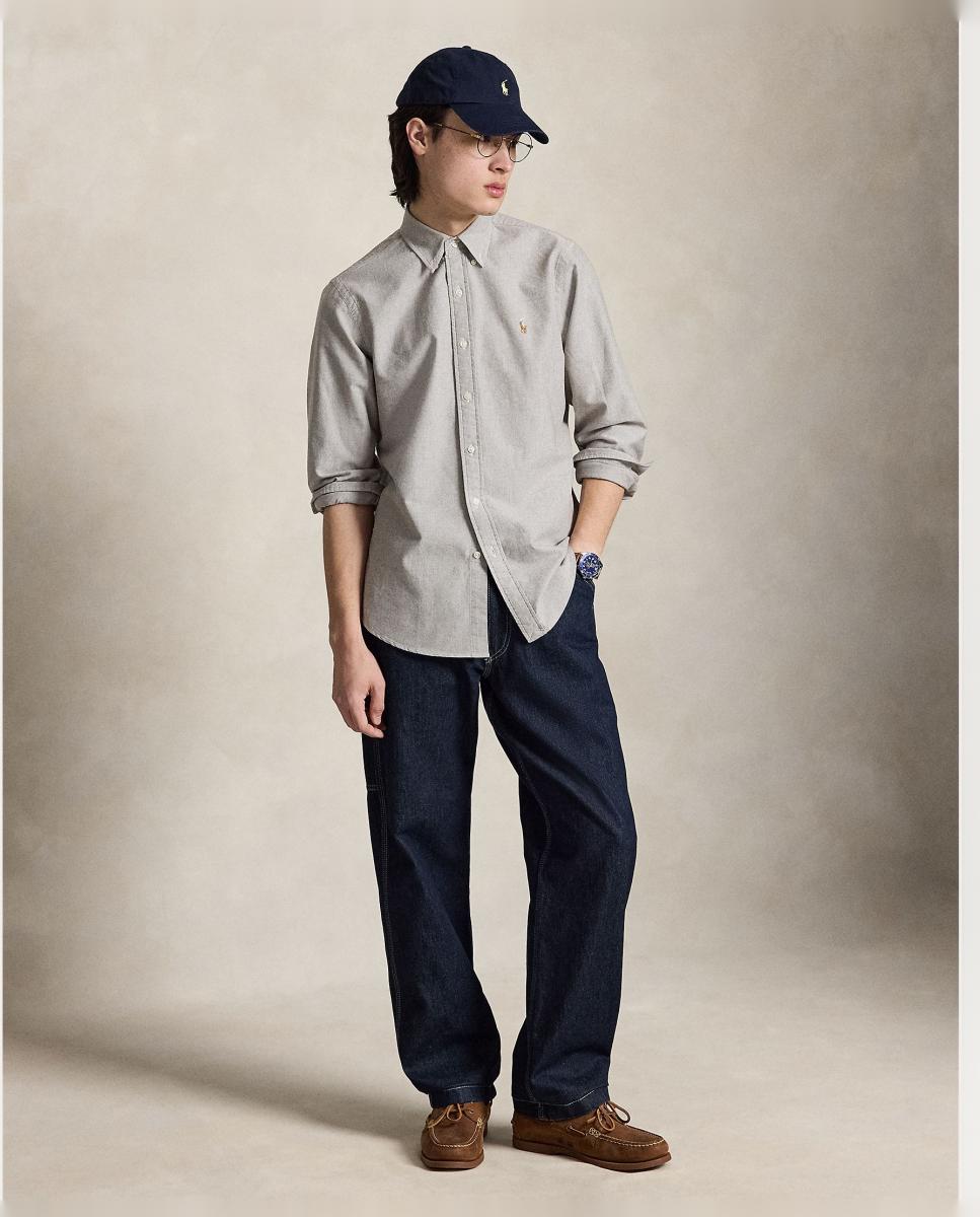 Camisa de hombre oxford Nutmeg Brwn - Polo Ralph Lauren - Marrón claro Marrón claro-5