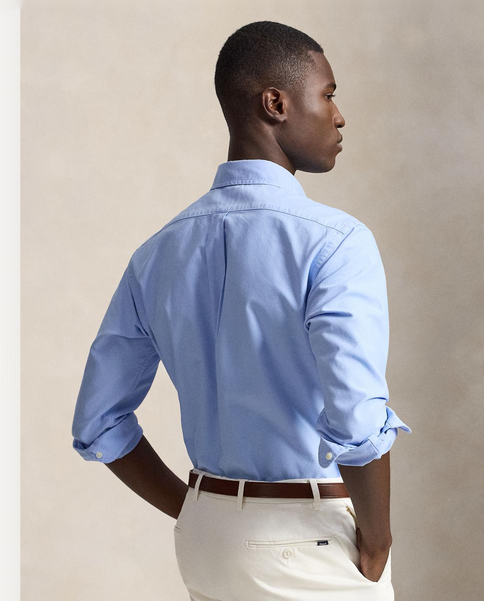 Camisa de hombre oxford teñida Vino clásico - Polo Ralph Lauren - Azul Azul-3