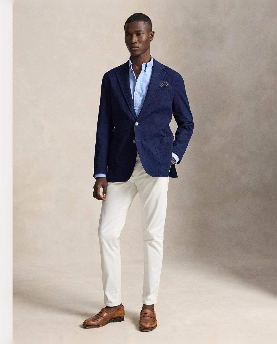 Camisa de hombre oxford teñida Vino clásico - Polo Ralph Lauren - Azul Azul-6