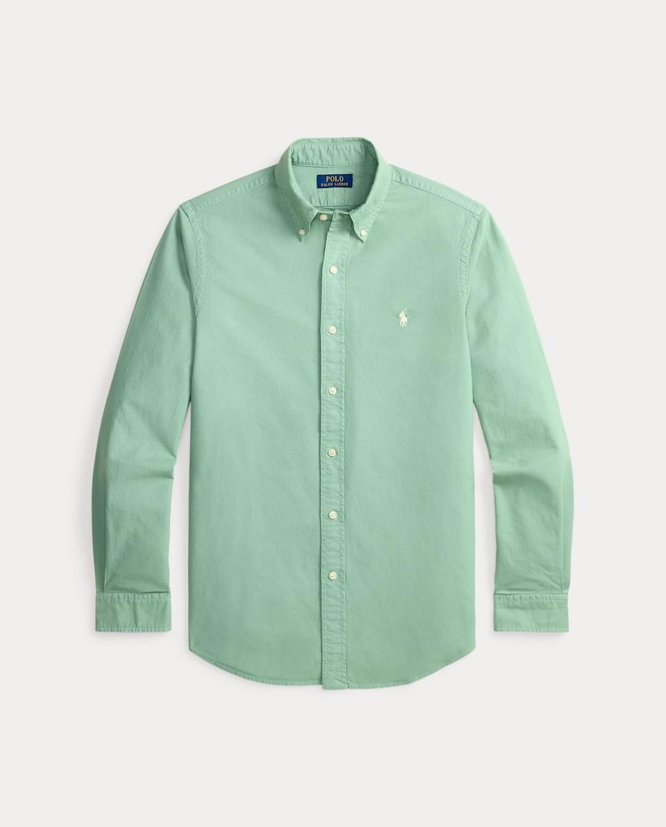 Camisa de hombre oxford teñida Vino clásico - Polo Ralph Lauren - Verde menta Verde menta-5