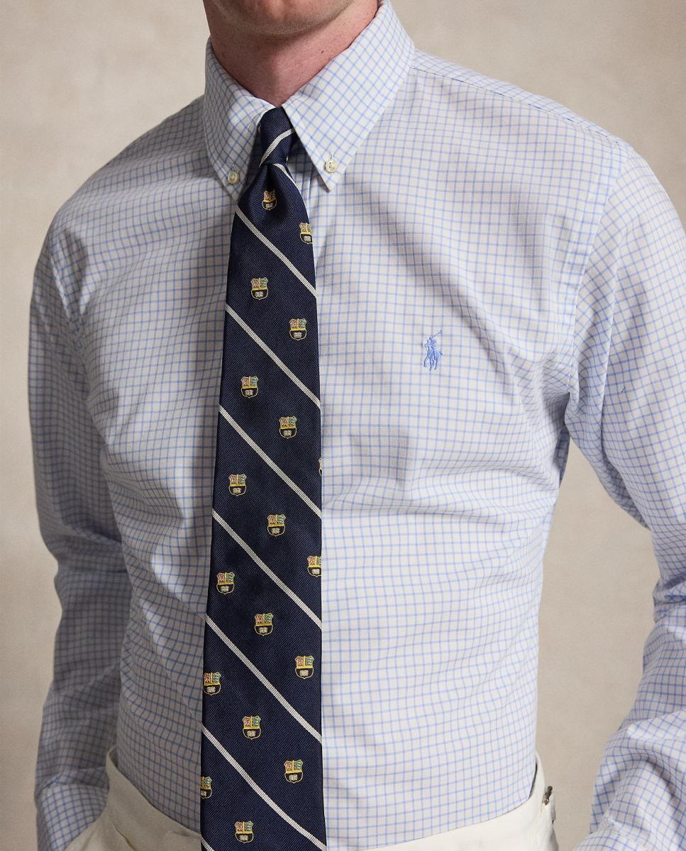 Camisa de Popelina Elástica Regular Fit Azul-claro-4