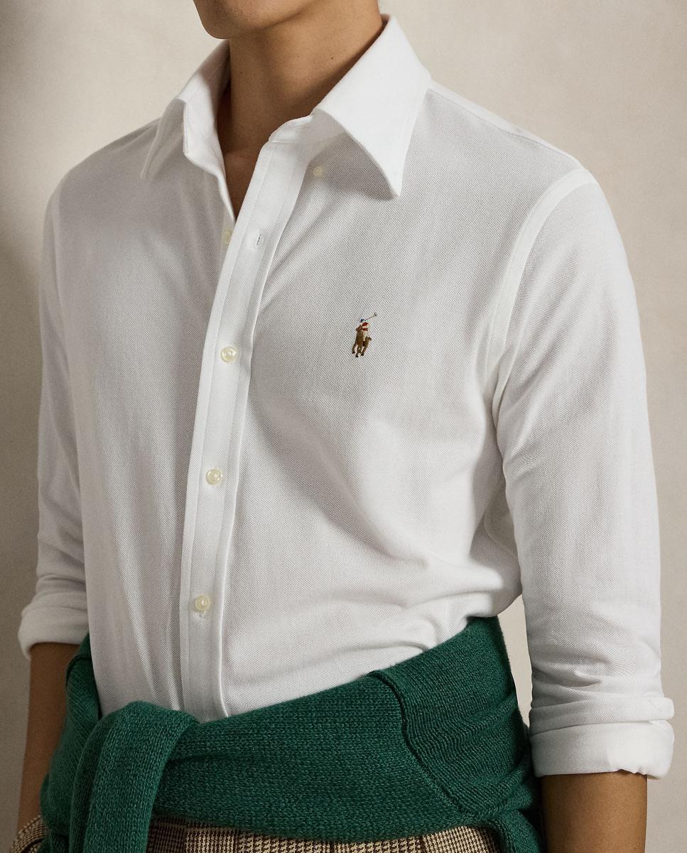 Camisa Oxford Regular Fit Branco-4