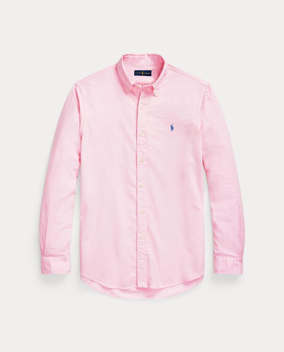 Camisa de hombre oxford teñida Vino clásico - Polo Ralph Lauren - Rosa claro Rosa claro-5