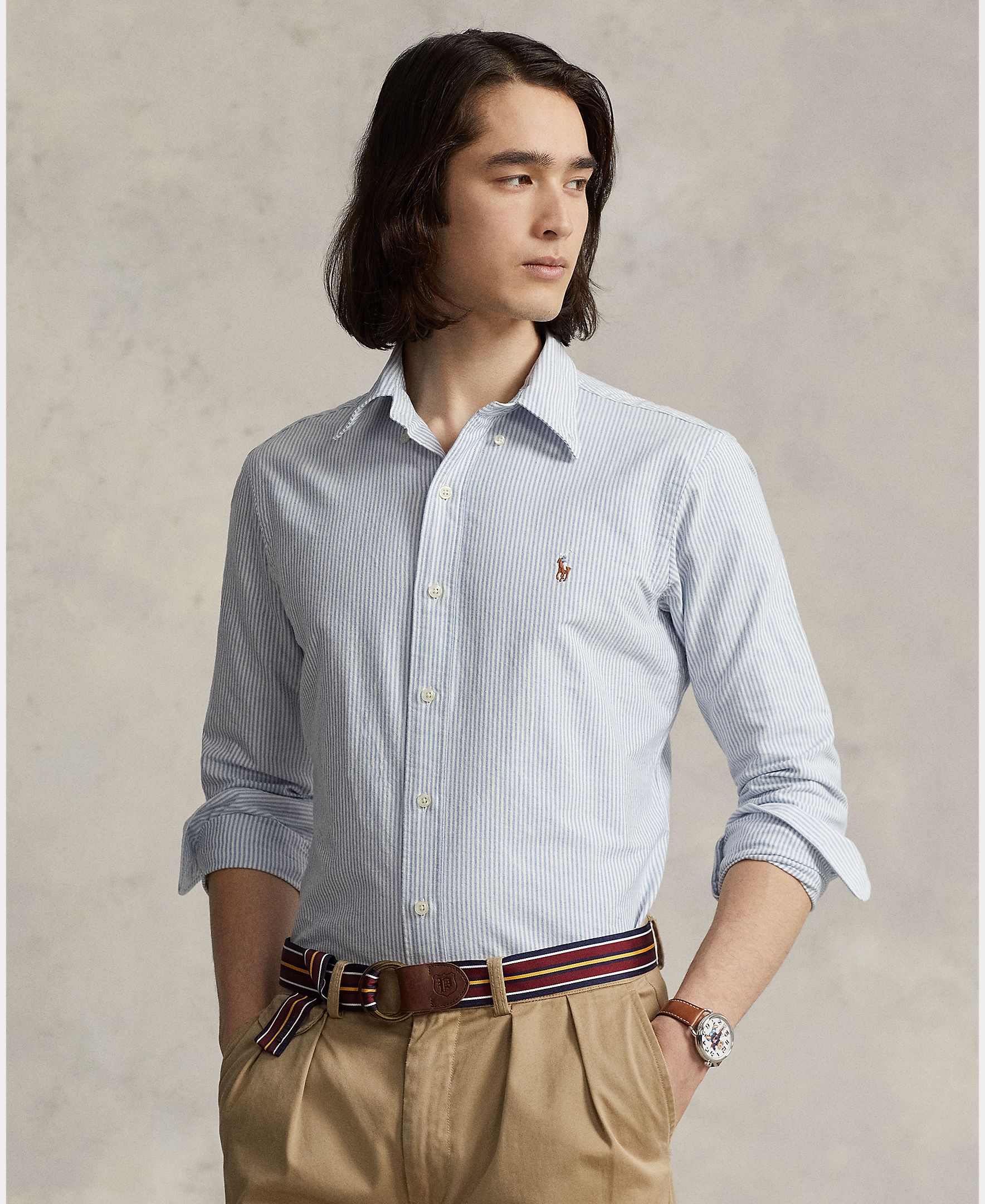 Camisa de hombre oxford azul - Polo Ralph Lauren - Azul claro Azul claro-1
